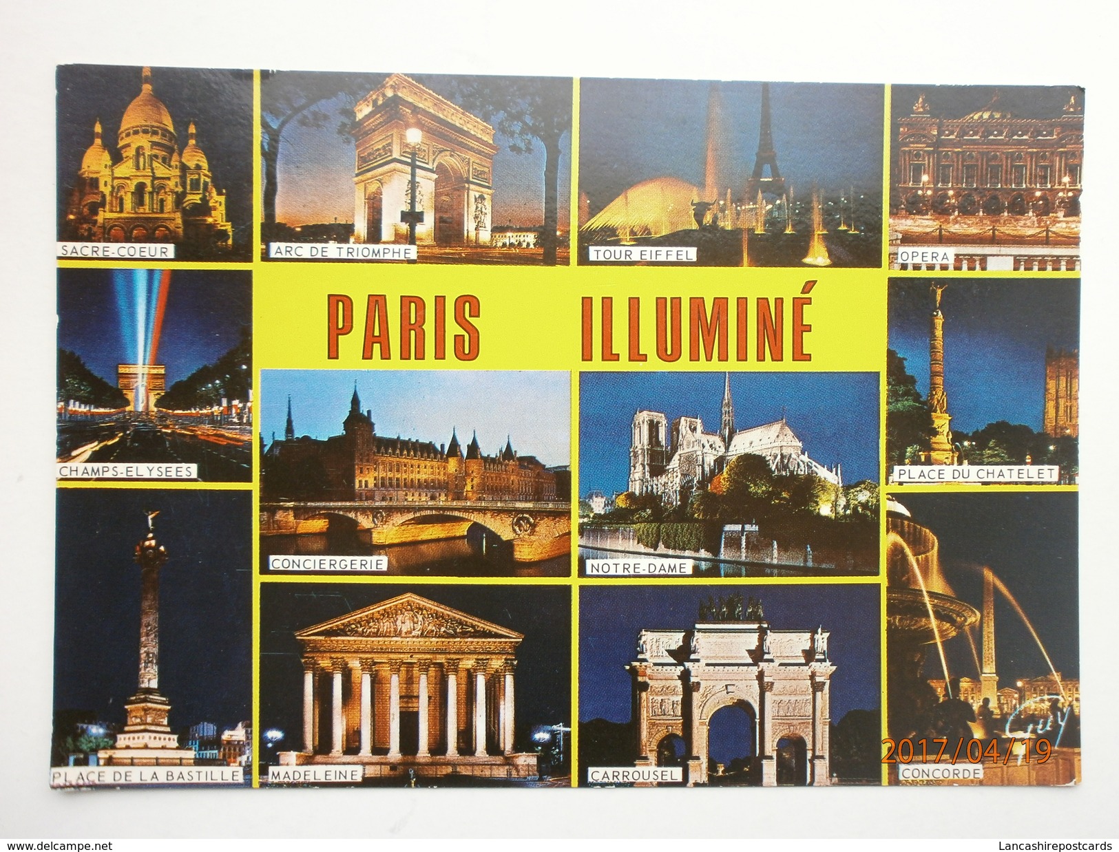 Postcard Les Merveilles De Paris Monuments Illumine Paris My Ref B21078 - Monuments