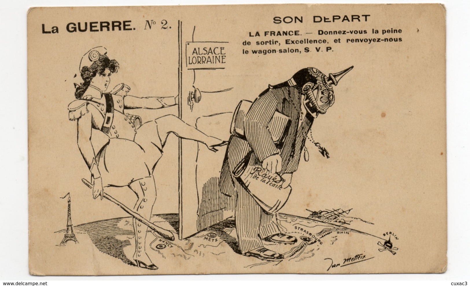 La Guerre - Son Depart - Alsace/lorraine - Humor