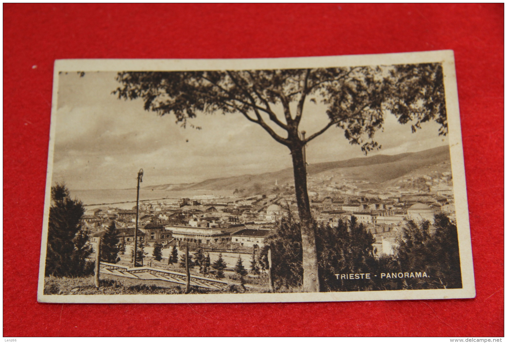 Trieste Panorama 1949 + Timbro AMG-FTT - Trieste