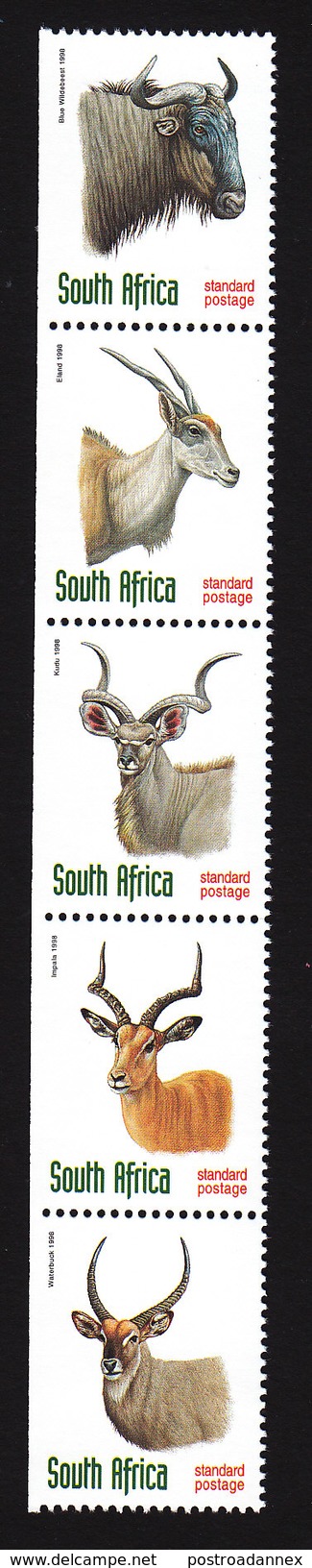 South Africa, Scott #1036a, Mint Hinged, Fauna, Issued 1998 - Neufs