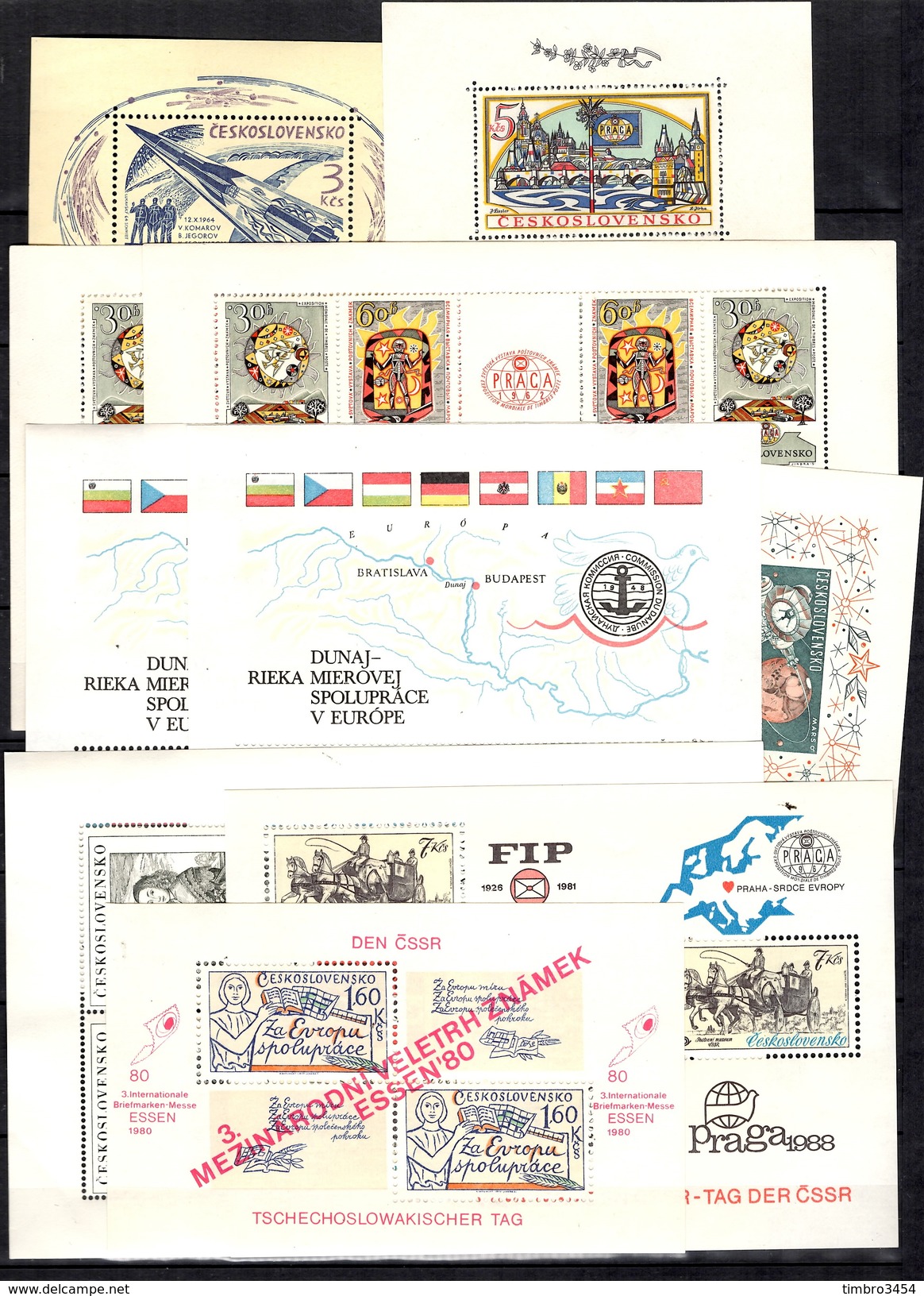 Tchécoslovaquie Belle Collection De 25 Blocs-feuillets Neufs ** MNH 1962/1988. Bonnes Valeurs. TB. A Saisir! - Blocs-feuillets