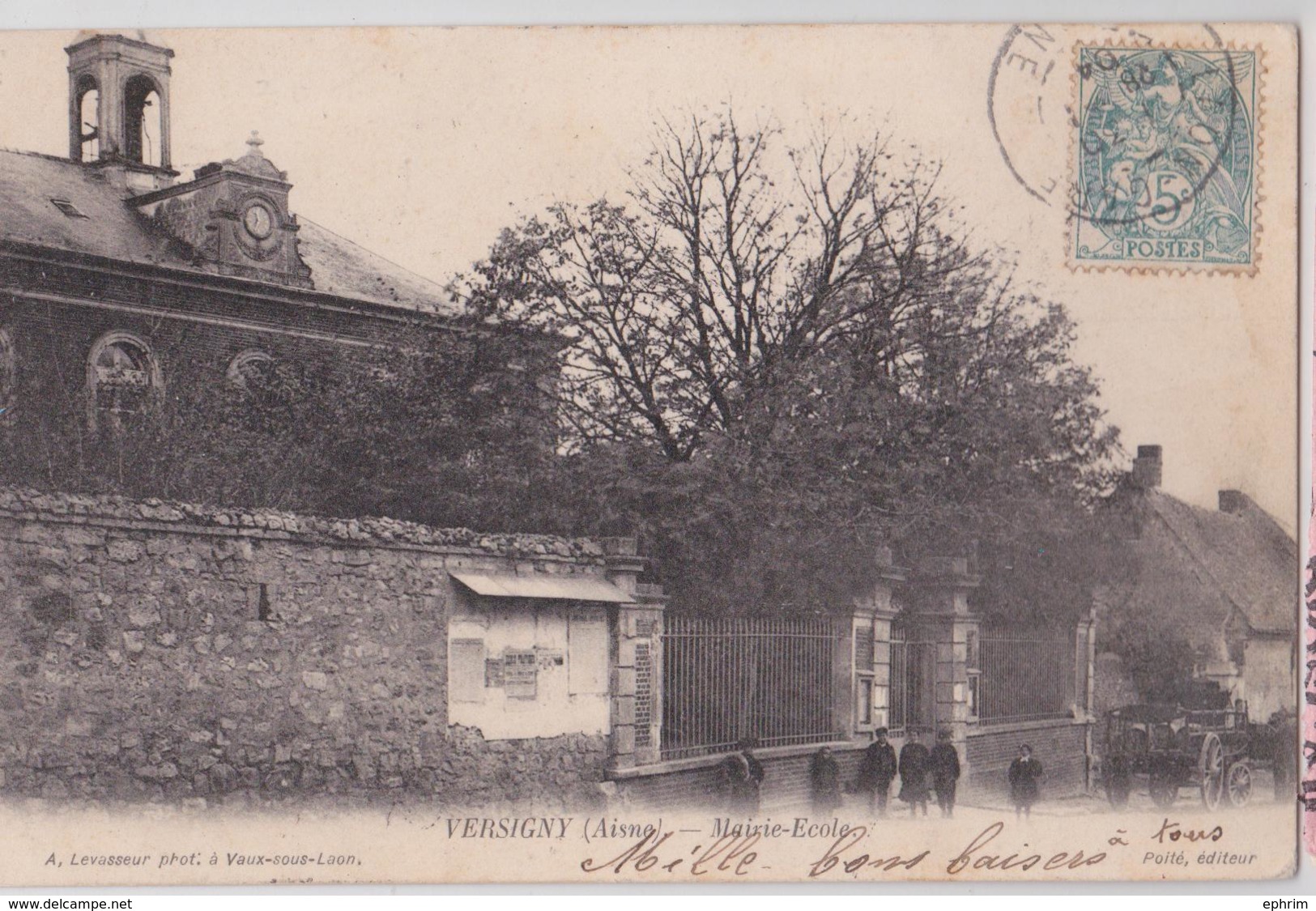 VERSIGNY (Aisne) - Mairie-Ecole 1904 - Otros & Sin Clasificación