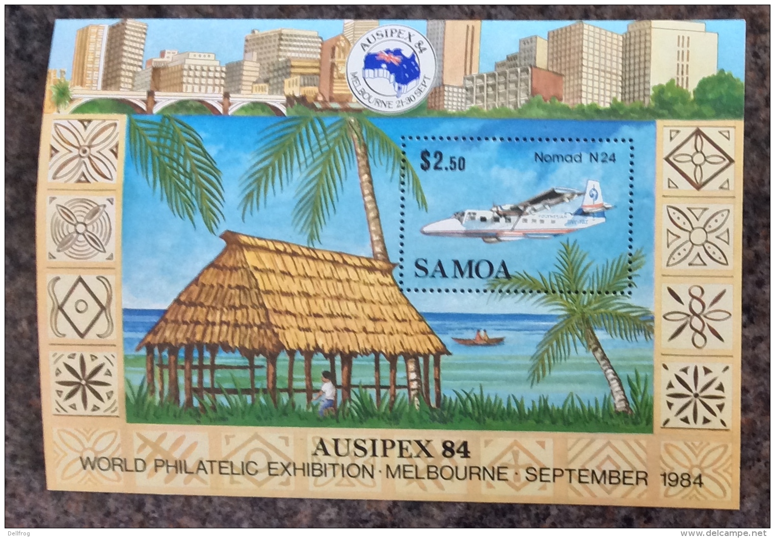 Samoa 1984 AUSIPEX - NOMAD PLANE SHEET MNH - Airships