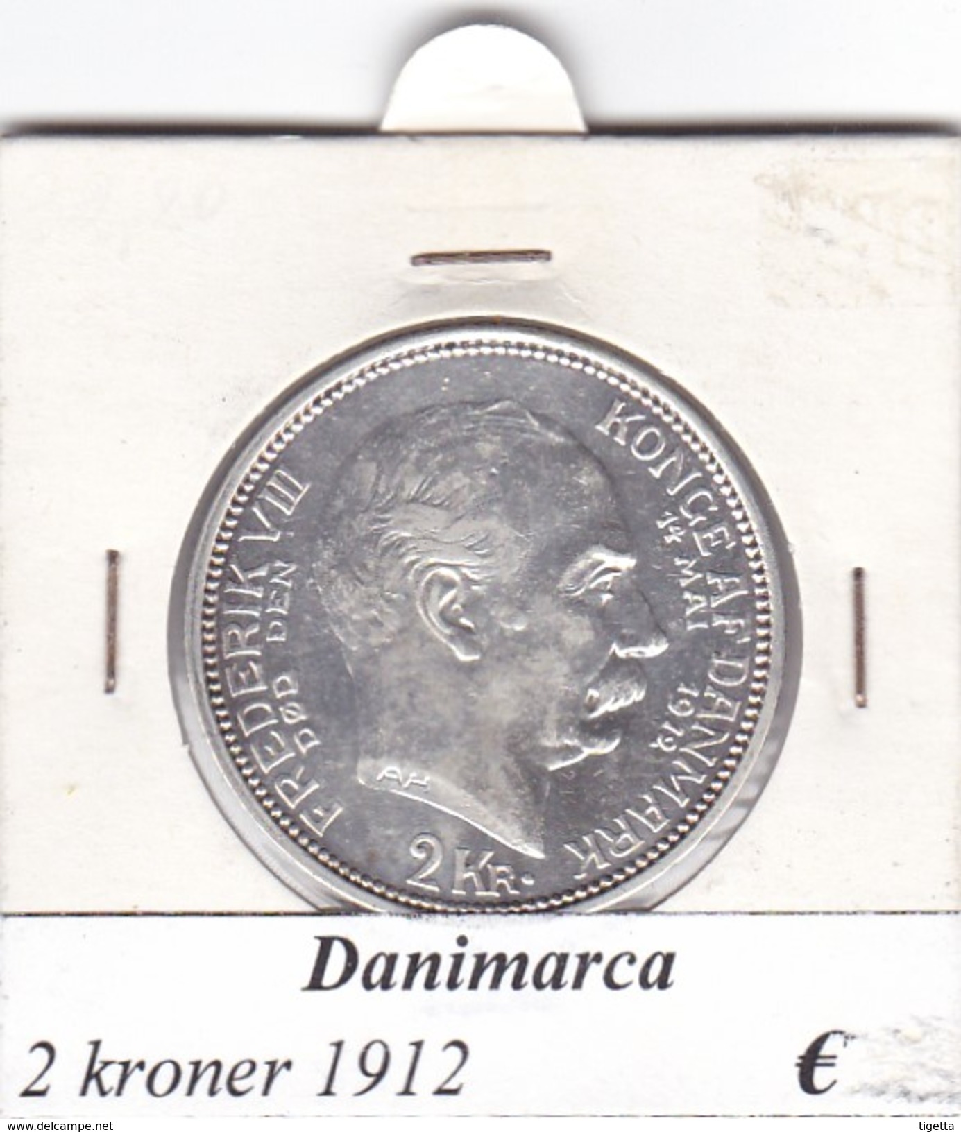 DANIMARCA   2  KRONER  1912  COME DA FOTO - Danimarca