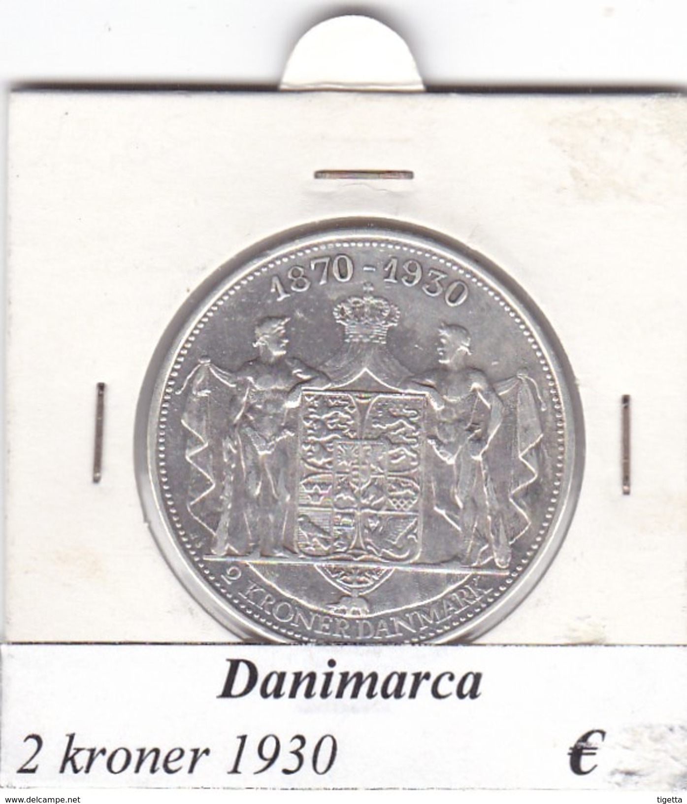 DANIMARCA   2  KRONER  1930  COME DA FOTO - Danimarca