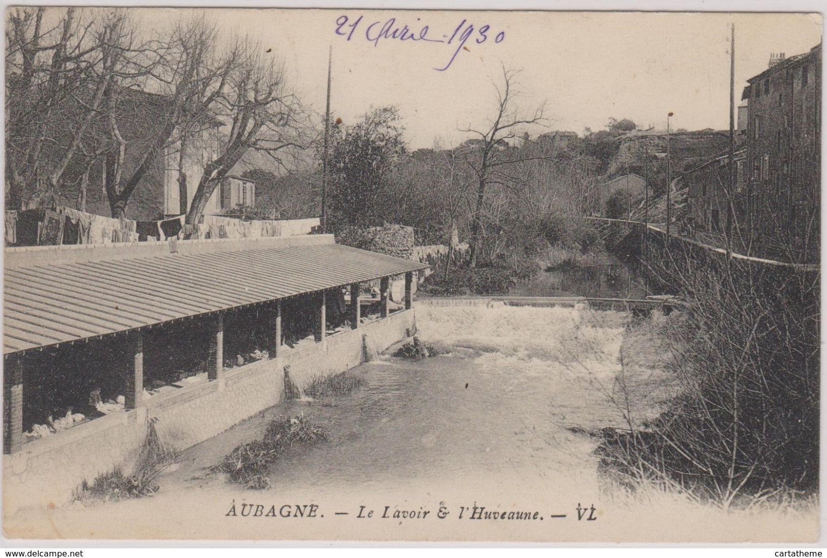 CPA - Aubagne (13) - Le Lavoir Et L'Huveaune - Aubagne