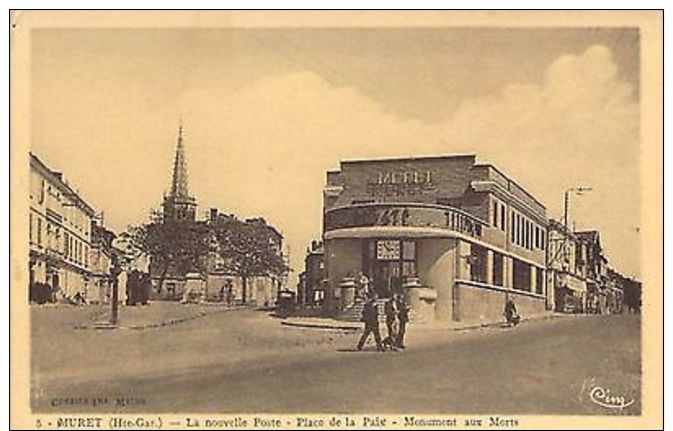 MURET - Nouvelle Poste - Place De La Paix - Monument Aux Morts - Autres & Non Classés