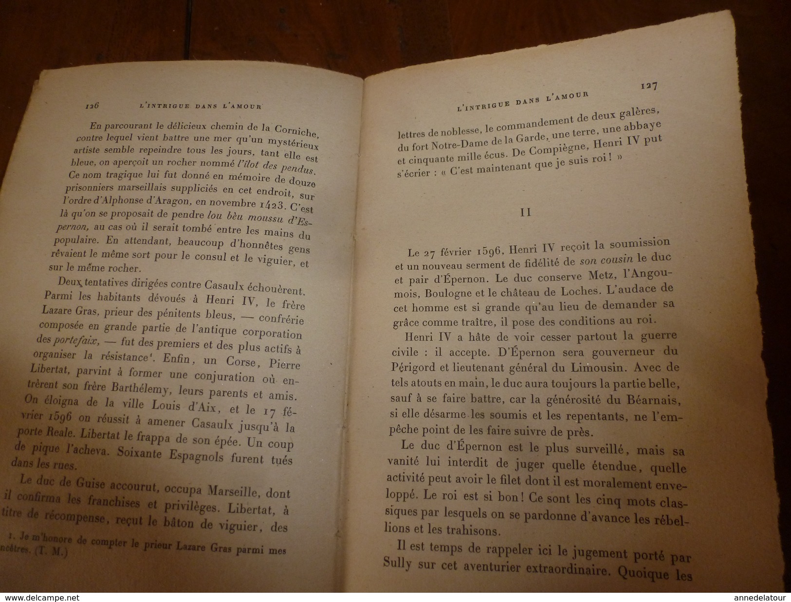 1925 L'INTRIGUE DANS L'AMOUR -Le duc d'Epernon, illustré de 11 dessins gravés par Charles Clément