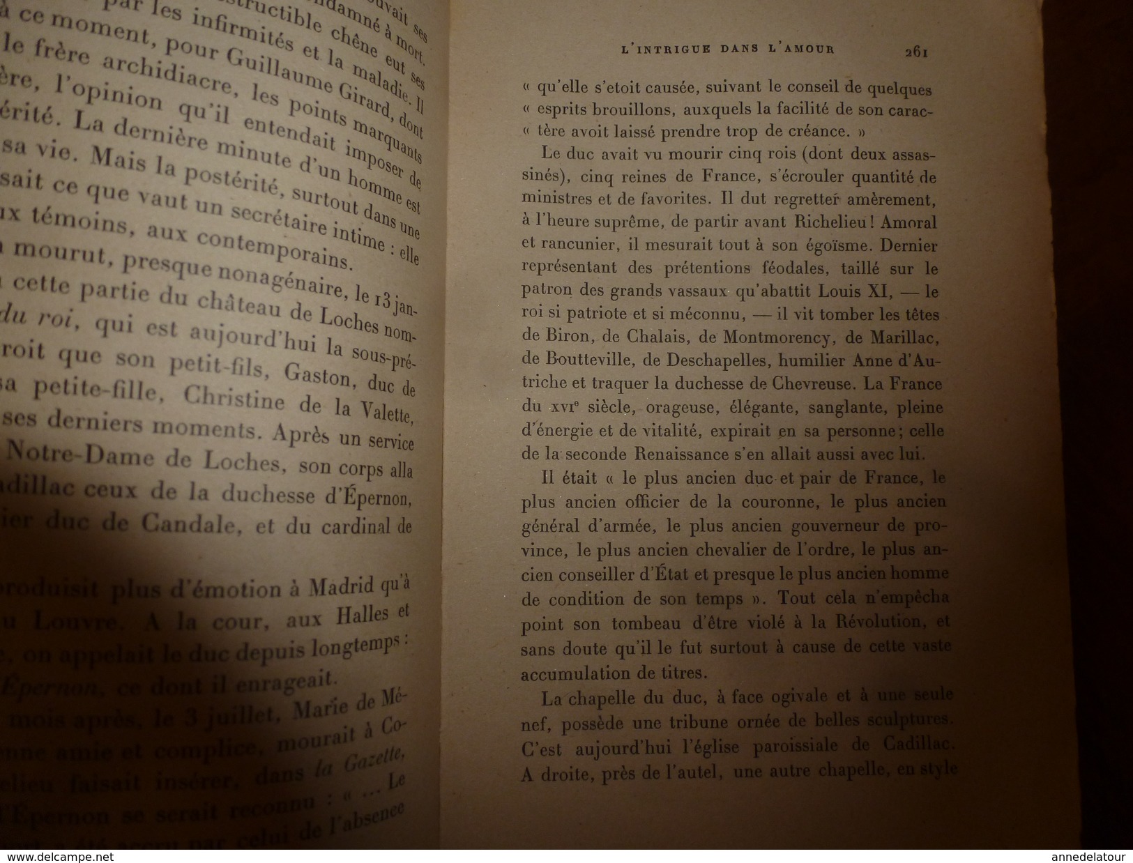 1925 L'INTRIGUE DANS L'AMOUR -Le duc d'Epernon, illustré de 11 dessins gravés par Charles Clément