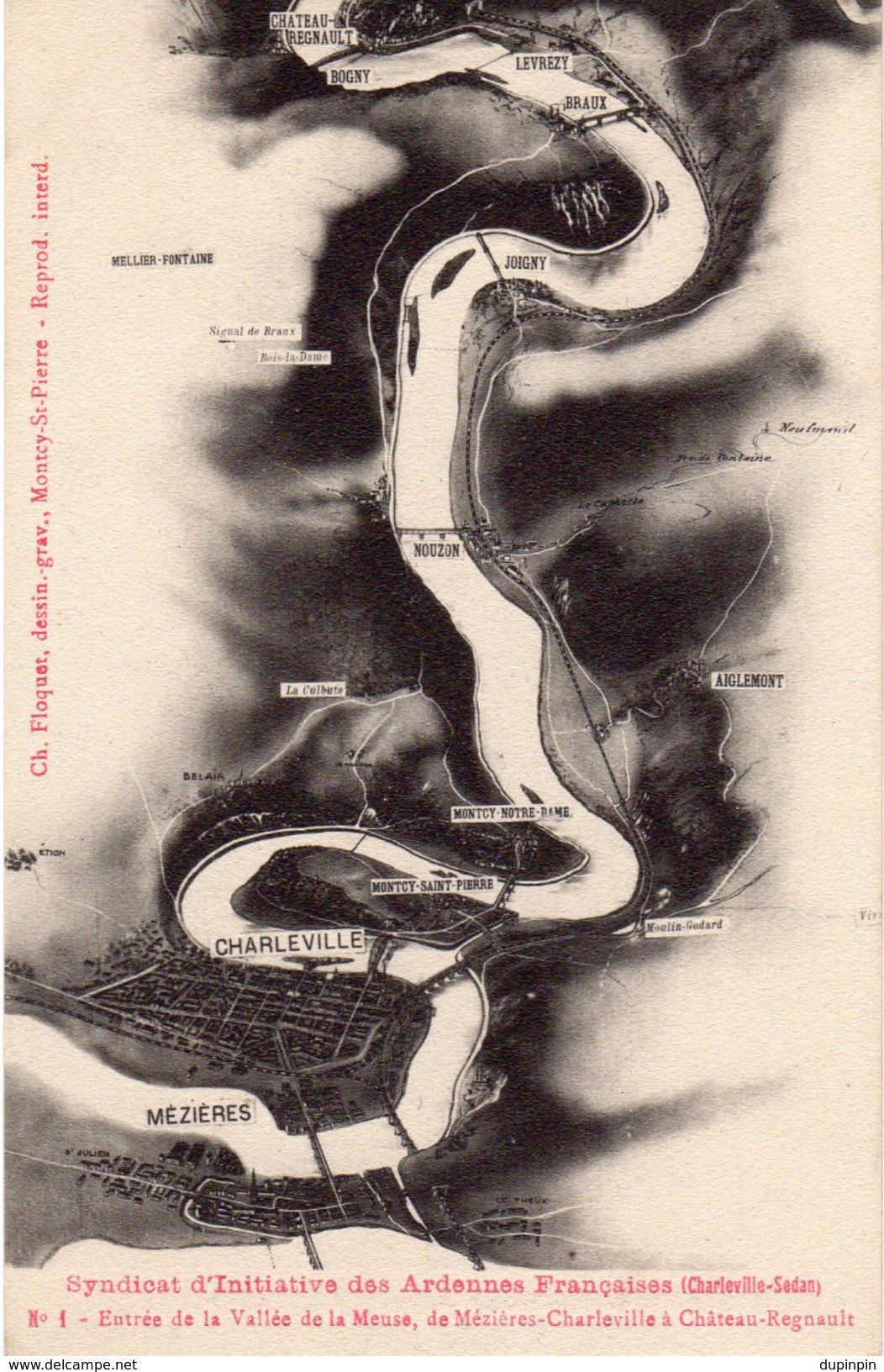 Syndicat D'Initiative Des Ardennes Françaises (Charleville-Sedan) N°1 - Entrée De La Vallée De La Meuse - Autres & Non Classés