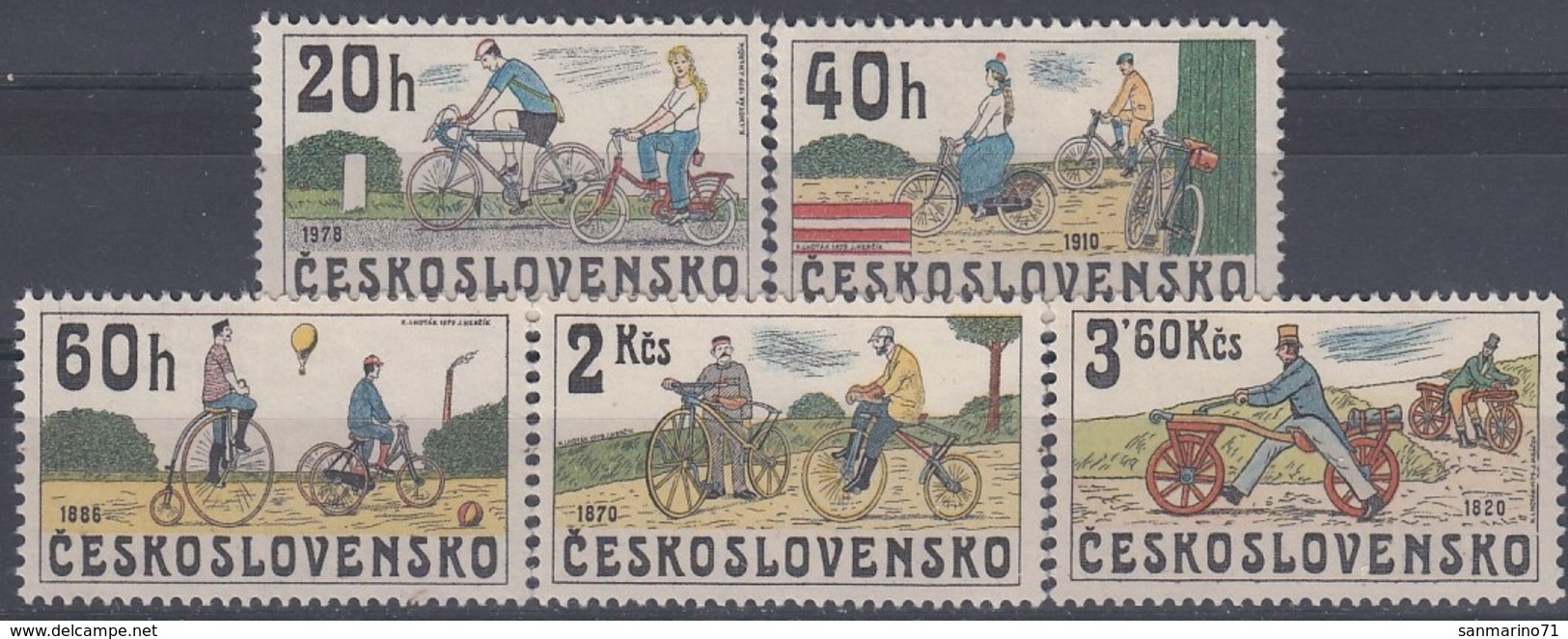 CZECHOSLOVAKIA 2522-2526,unused - Other (Earth)