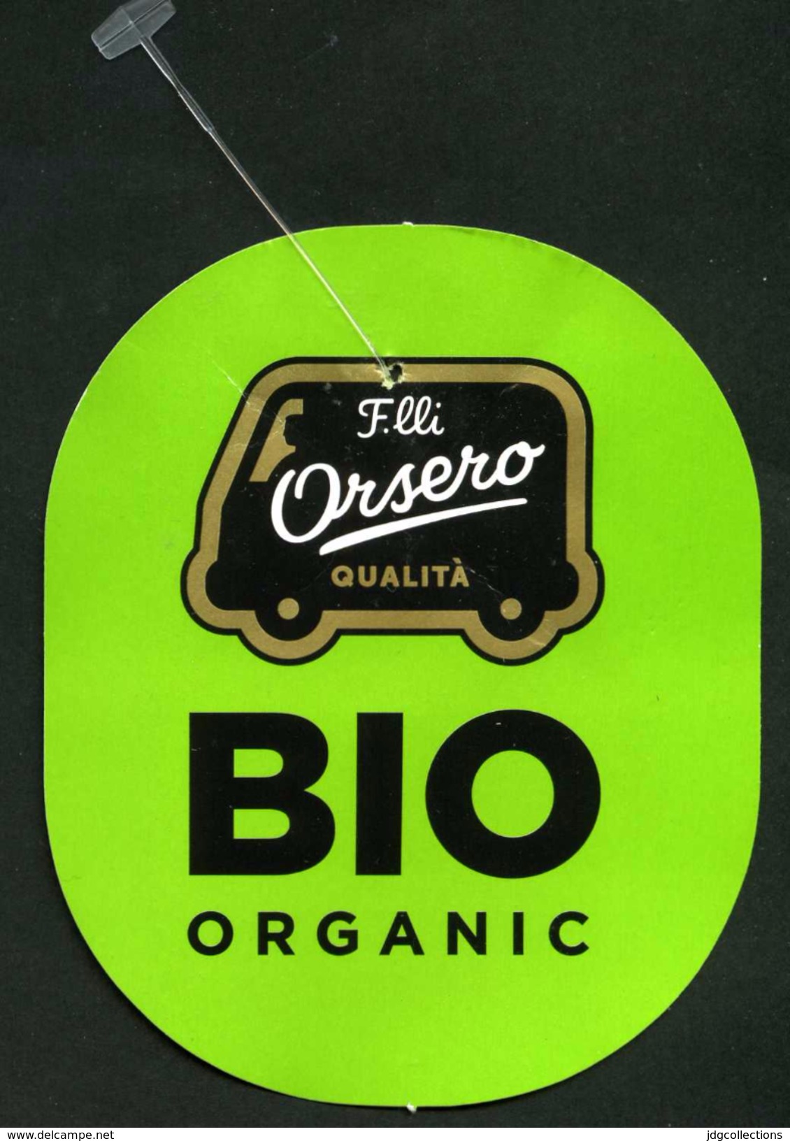 # PINEAPPLE ORSERO BIO ORGANIC Fruit Tag Balise Etiqueta Anhanger Ananas Pina Costa Rica - Fruits & Vegetables