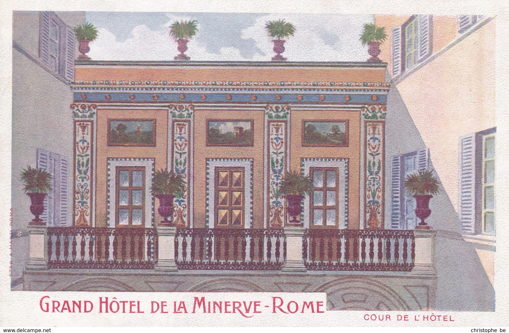Roma, Grand Hôtel De La Minerve (pk34386) - Bar, Alberghi & Ristoranti