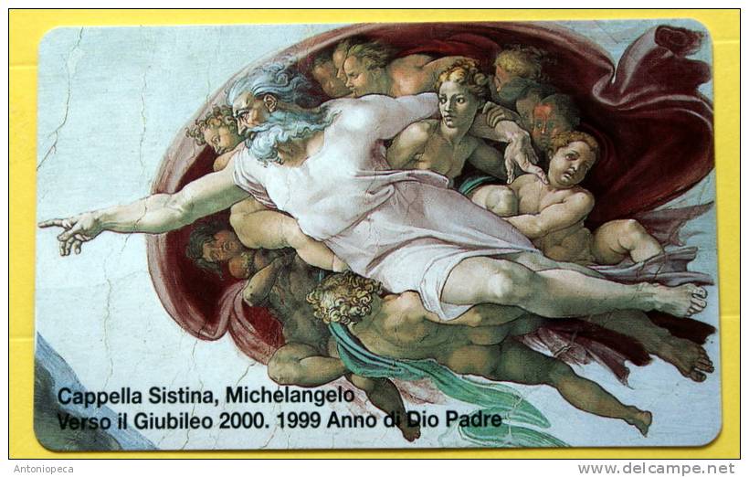 VATICANO TELEPHONE CARD 2000 CAPPELLA SISTINA MICHELANGELO, GIUBILEO NEW L.10.000 - Vaticano