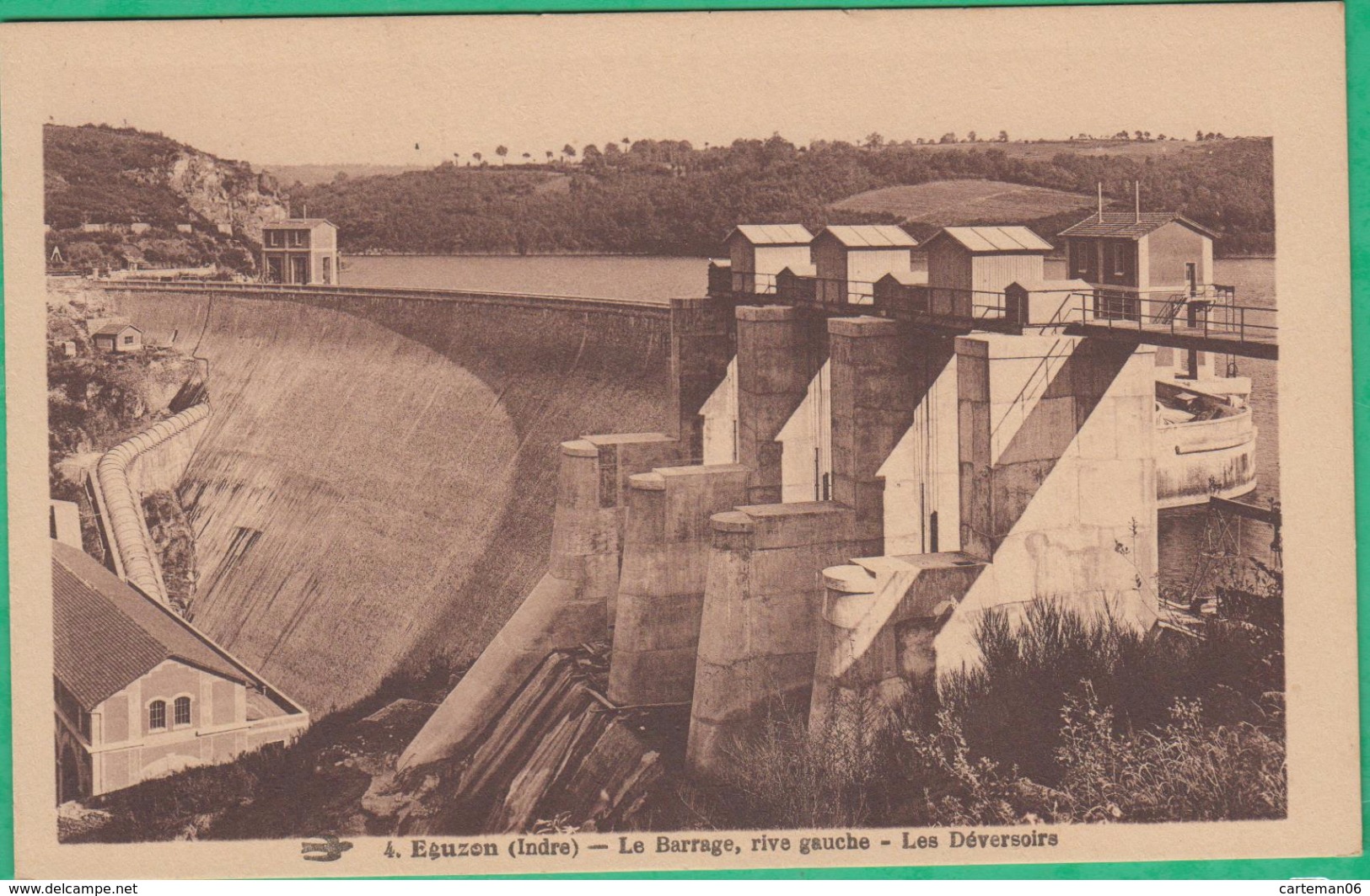 36 - Barrage D'Eguzon - Le Barrage, Rive Gauche - Les Déversoirs - Editeur: Hirondelle N°4 - Sonstige & Ohne Zuordnung