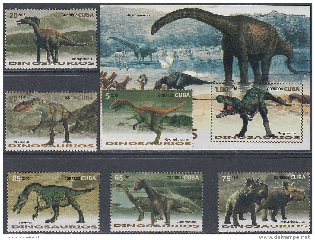 2016.113 CUBA MNH 2016. DINOSAURIOS DINOSAUR PELEONTOLOGIA ARQUEOLOGIA. - Ongebruikt