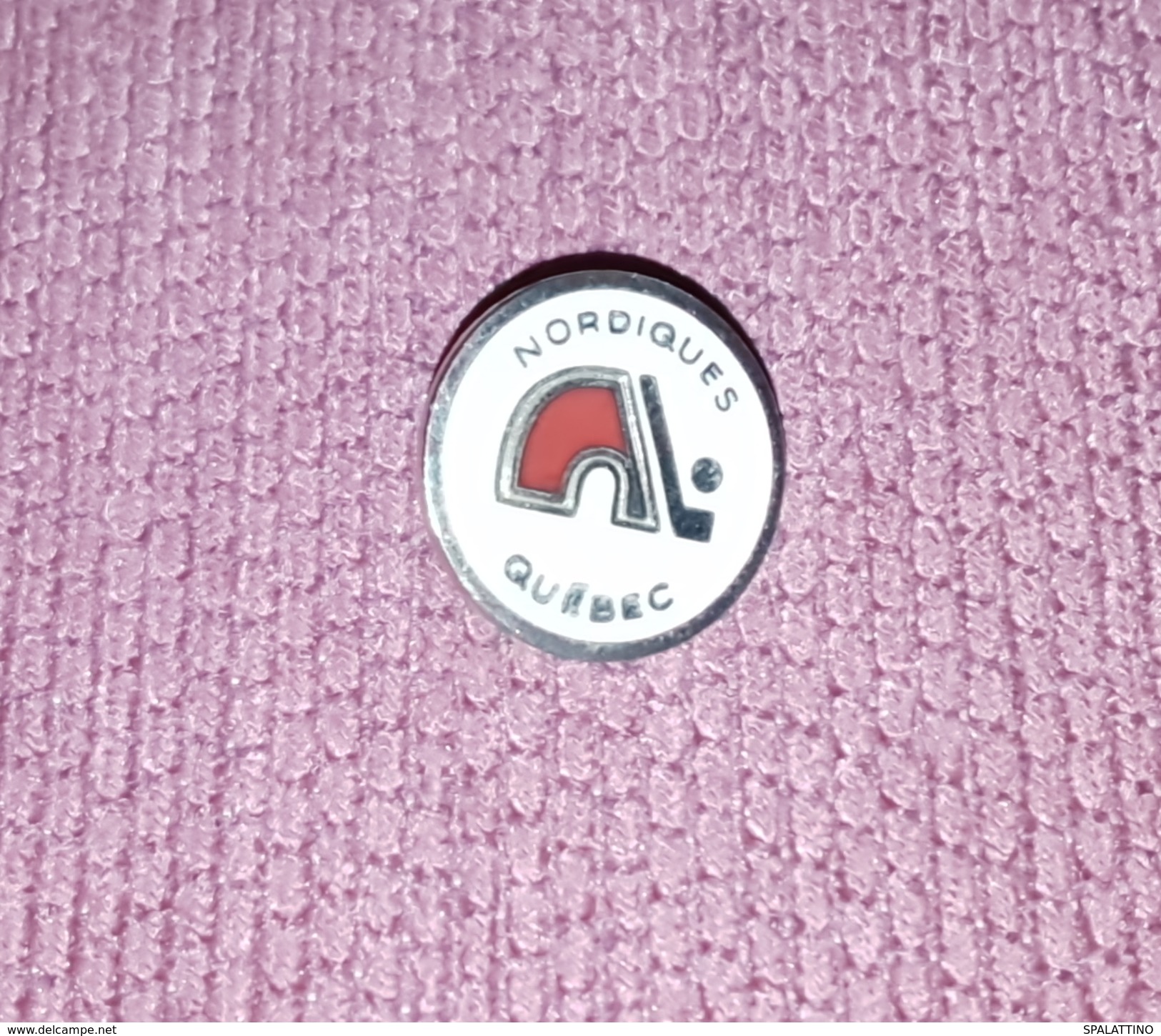 HOCKEY CLUB NORDIQUES QU&#x112;BEC CANADA (NOW COLORADO AWALANCHE), RARE VINTAGE ENAMELED PIN BADGE - Winter Sports