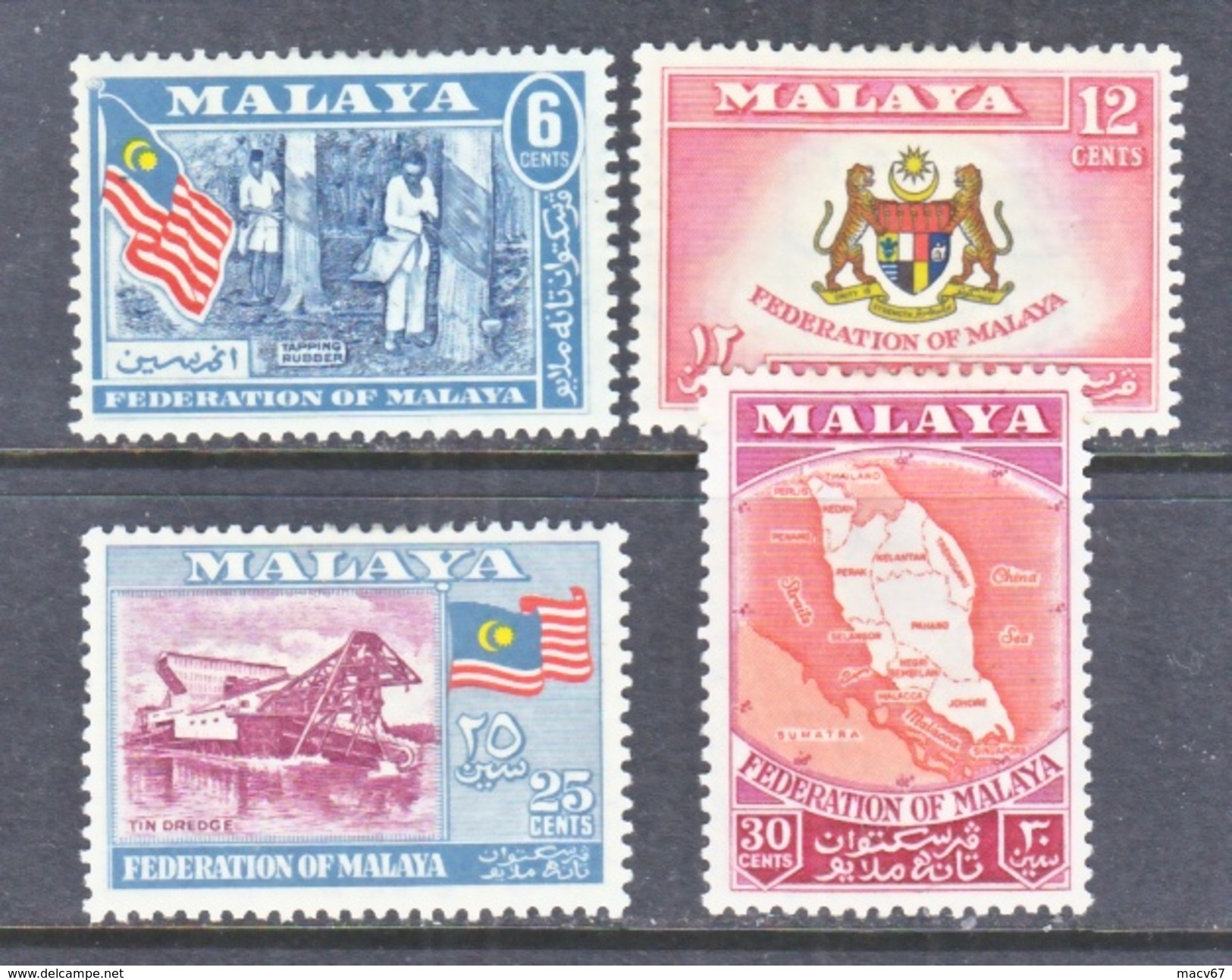 MALAYA  80-3   *   MAP  ARMS - Malaya (British Military Administration)