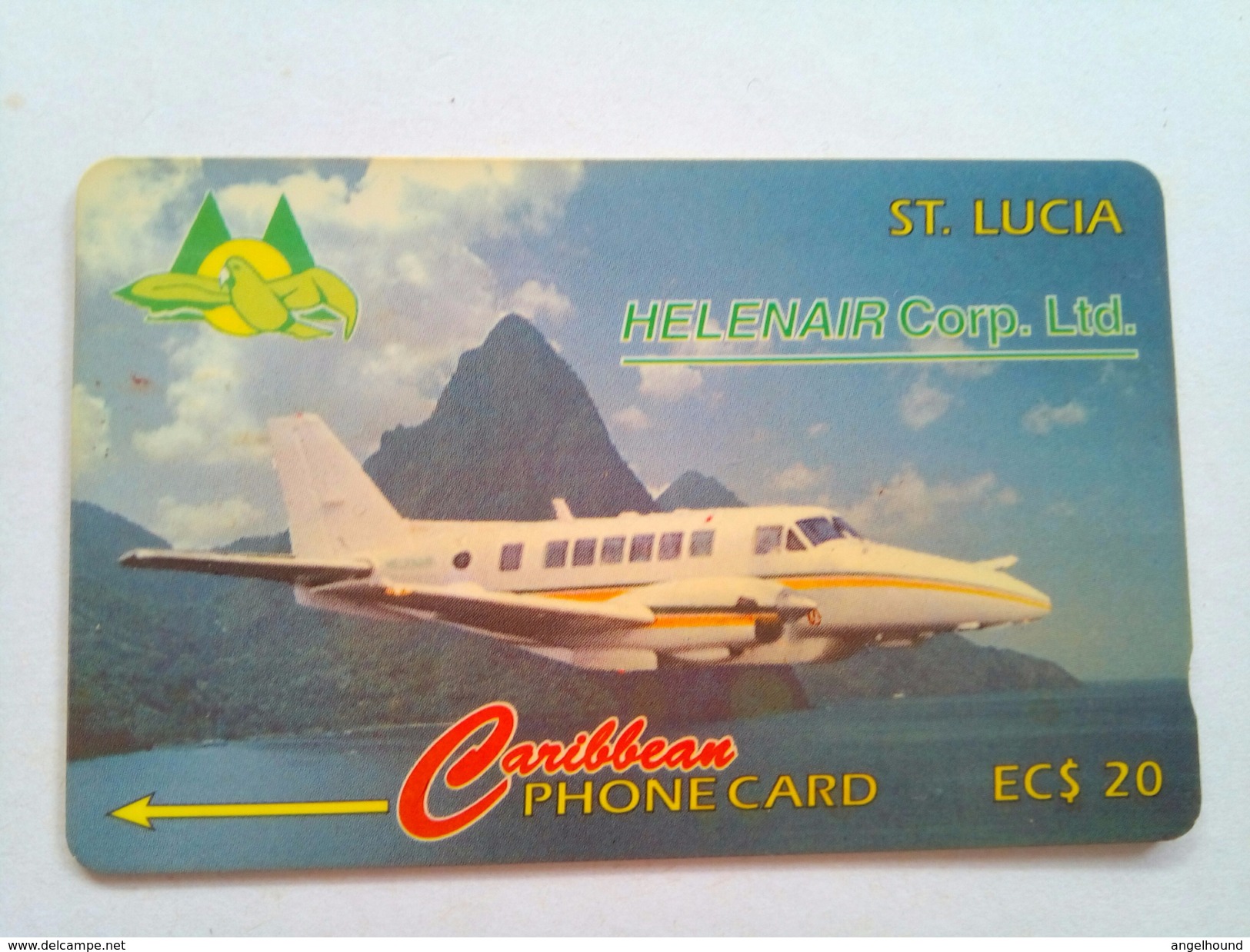 St Lucia Phonecard EC$20 Helenair 15CSLA - Saint Lucia