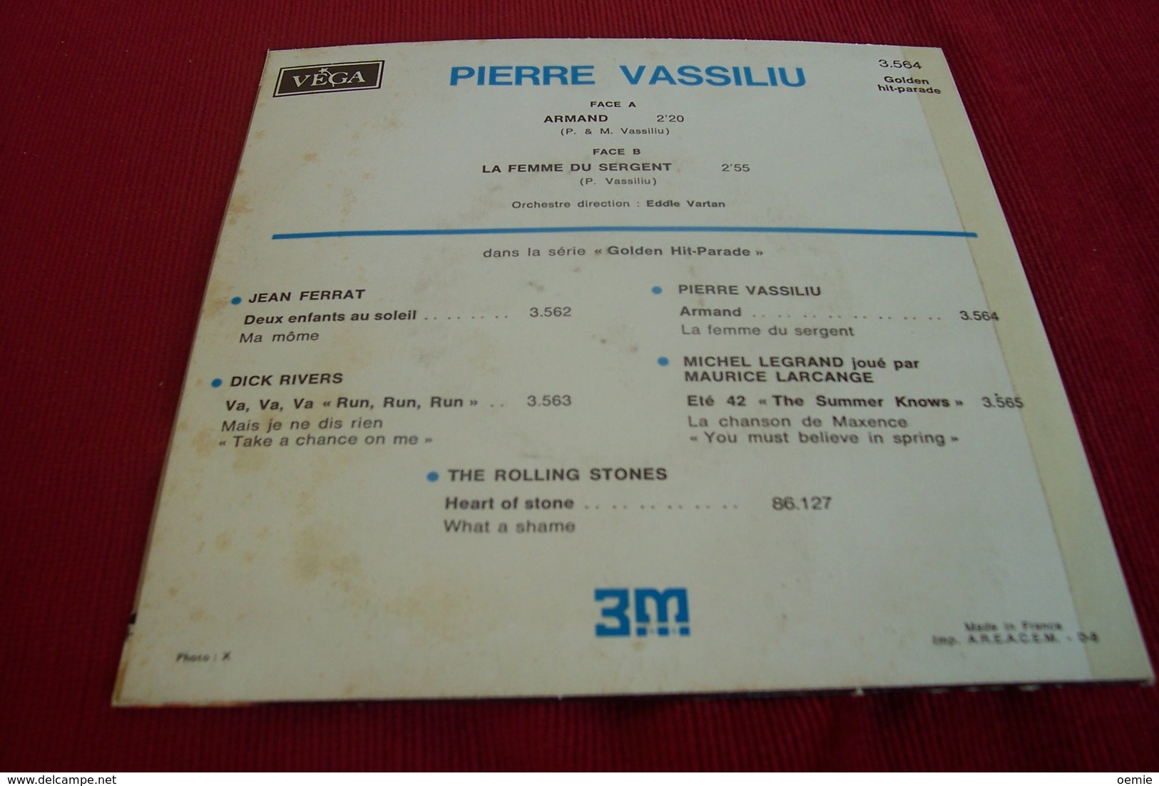 PIERRE   VASSILIU  ° ARMAND  / LA  FEMME DU SERGENT  COLLECTION 3M VEGA 3564 - Complete Collections