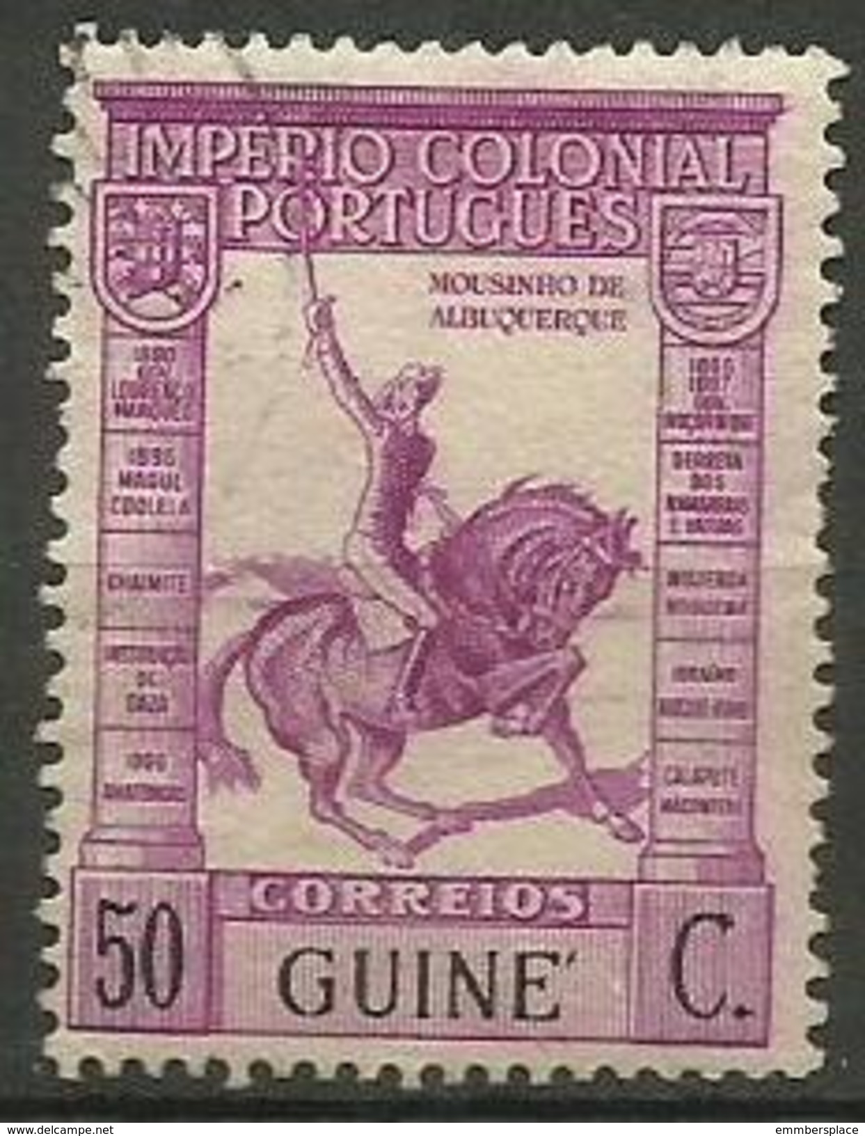 Portuguese Guinea - 1938 De Albuquerque 50c MH     Sc 241 - Portuguese Guinea