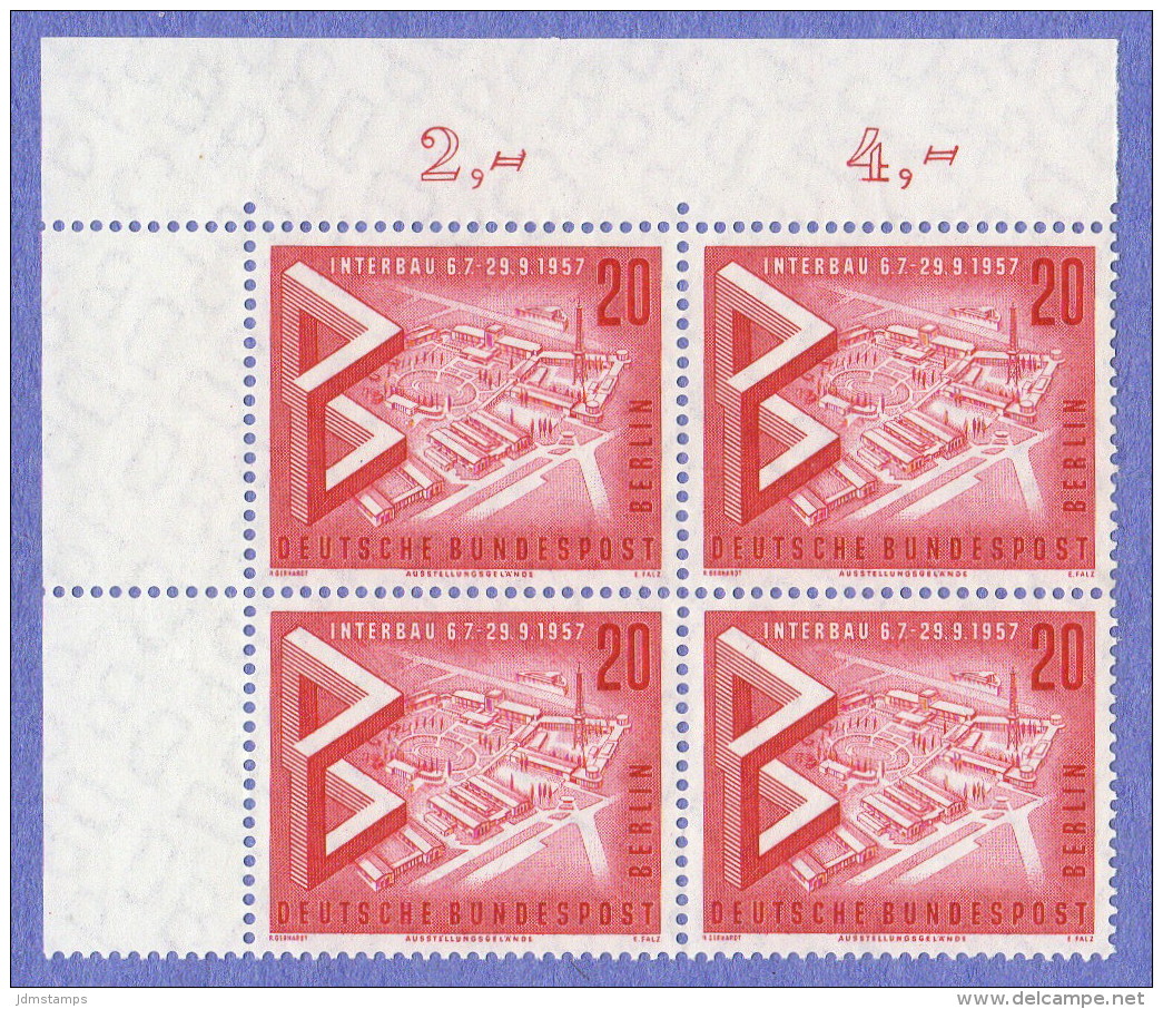 BER SC #9N145-7 MNH B4 1957 Int'l Building Show, CV $9.60 - Unused Stamps