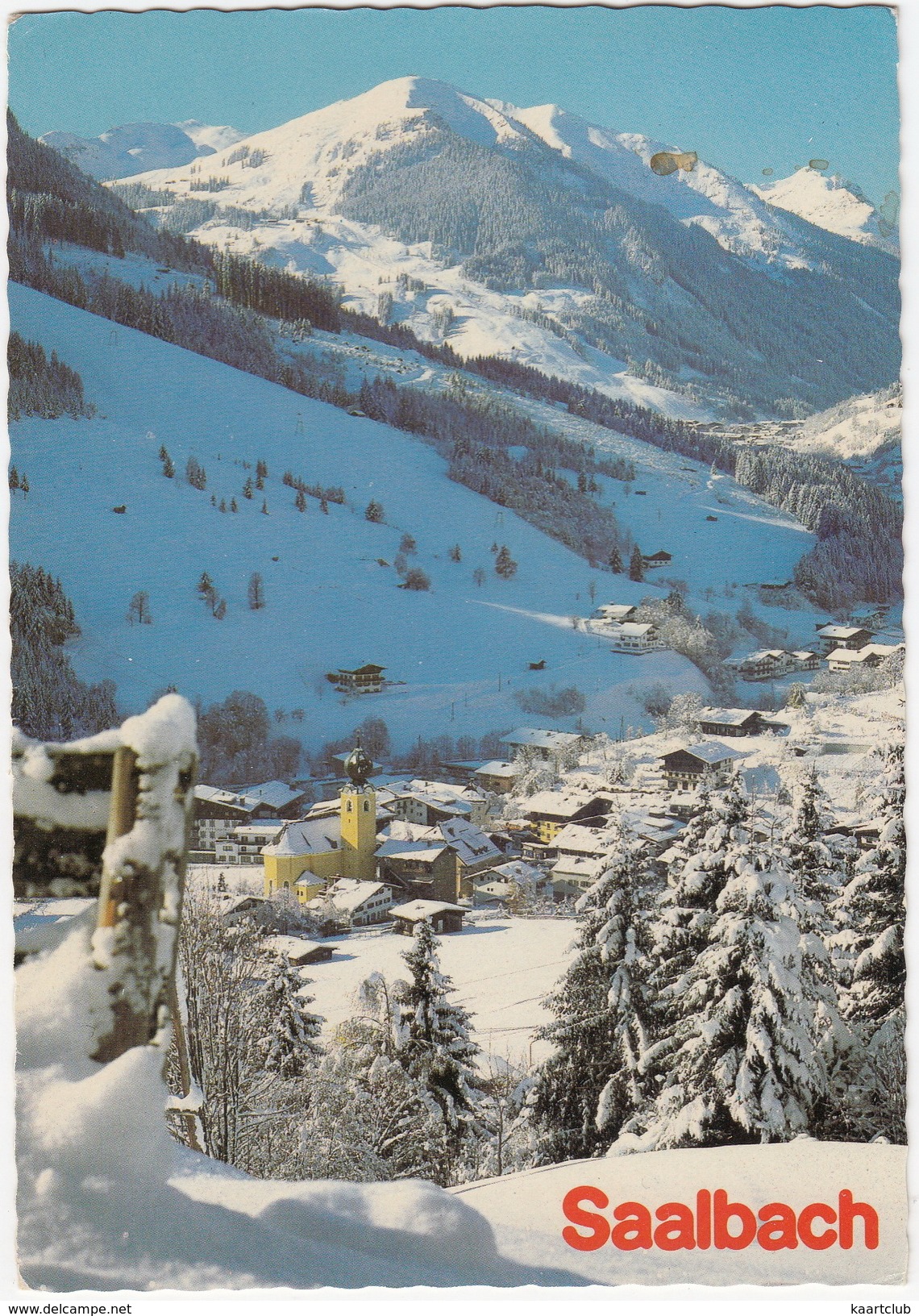 Wintersportzentrum Saalbach, 1003 M Mit Zwölferkogel 1984 M   - Salzburger Land - Österreich/Austria - Saalbach