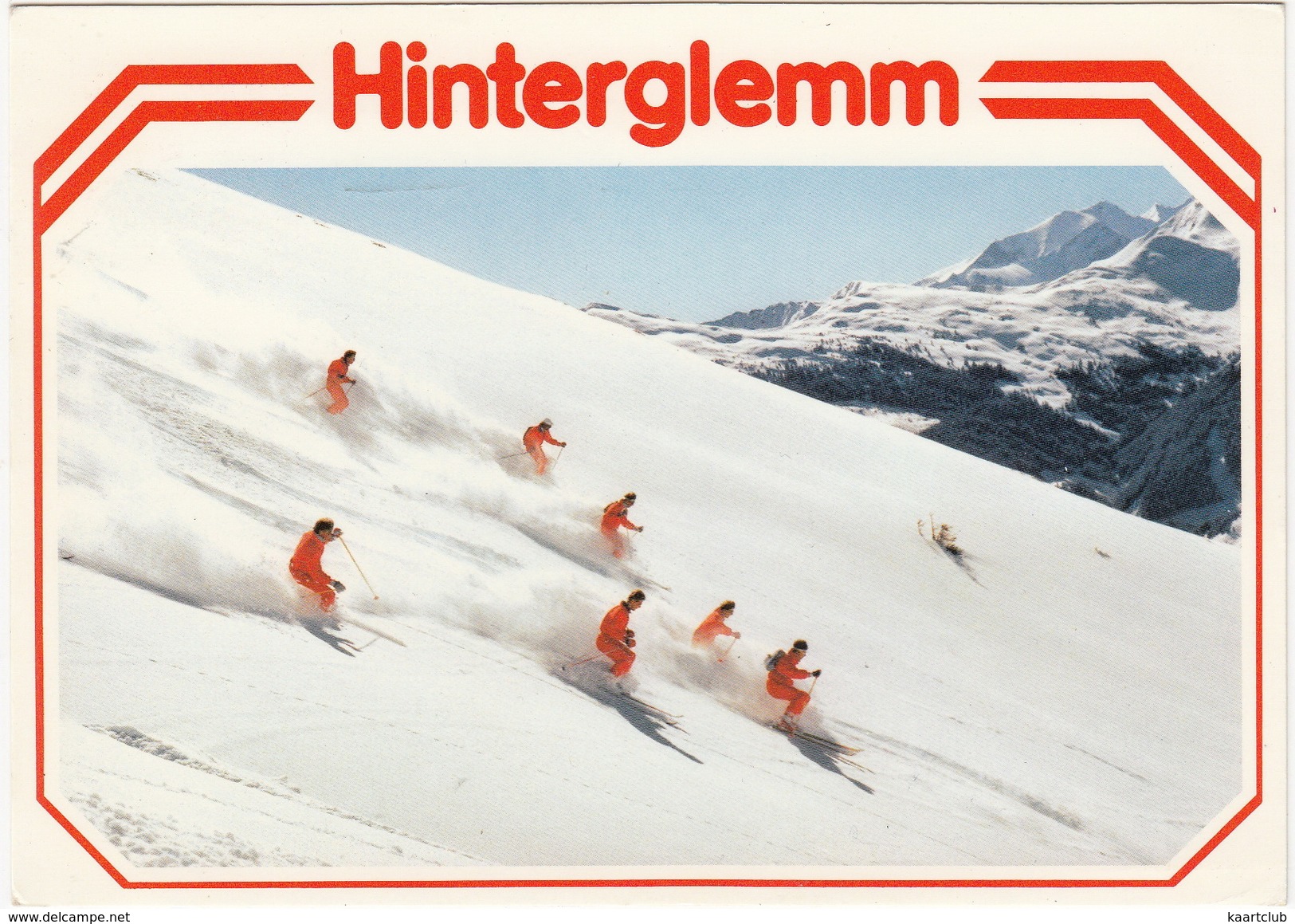 Skigebiet Hinterglemm 1000 - 2000 M  - Salzburger Land - Österreich/Austria - Saalbach