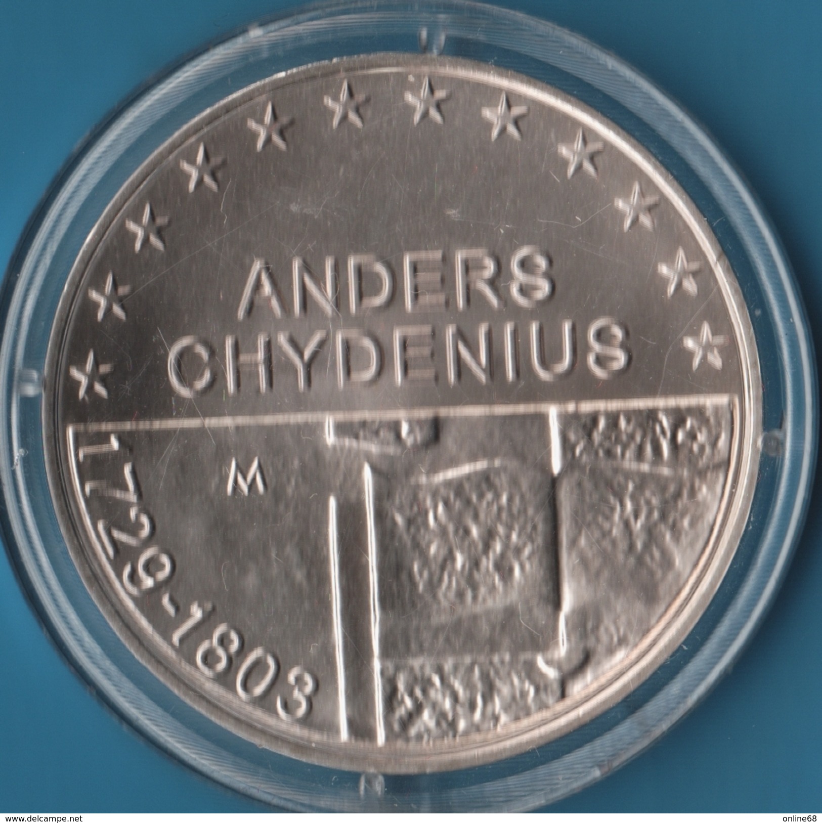 FINLAND 10 EURO 2003 ANDERS CHYDENIUS ARGENT Silver 0.925 KM# 110 - Finlandia