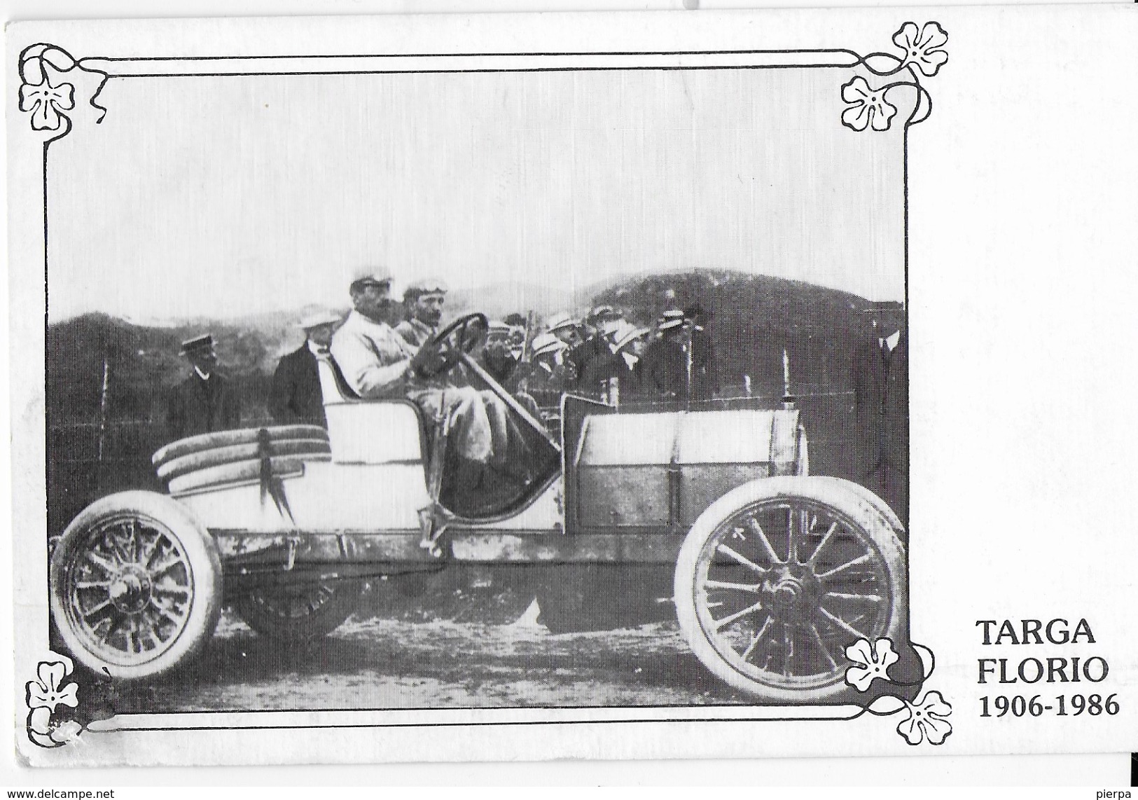 TARGA FLORIO - RIPRODUZIONE FOTO D'EPOCA - CAGNO SU ITALA 1906 - EDIZ, U.F.S. - TIR. LIMITATA 1200 - NUOVA NV - Rallyes