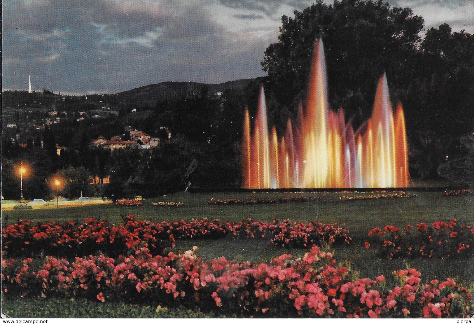 PIEMONTE - TORINO - NOTTURNO FONTANA LUMINOSA - PARCO VALENTINO - VIAGGIATA 1966 - Parchi & Giardini