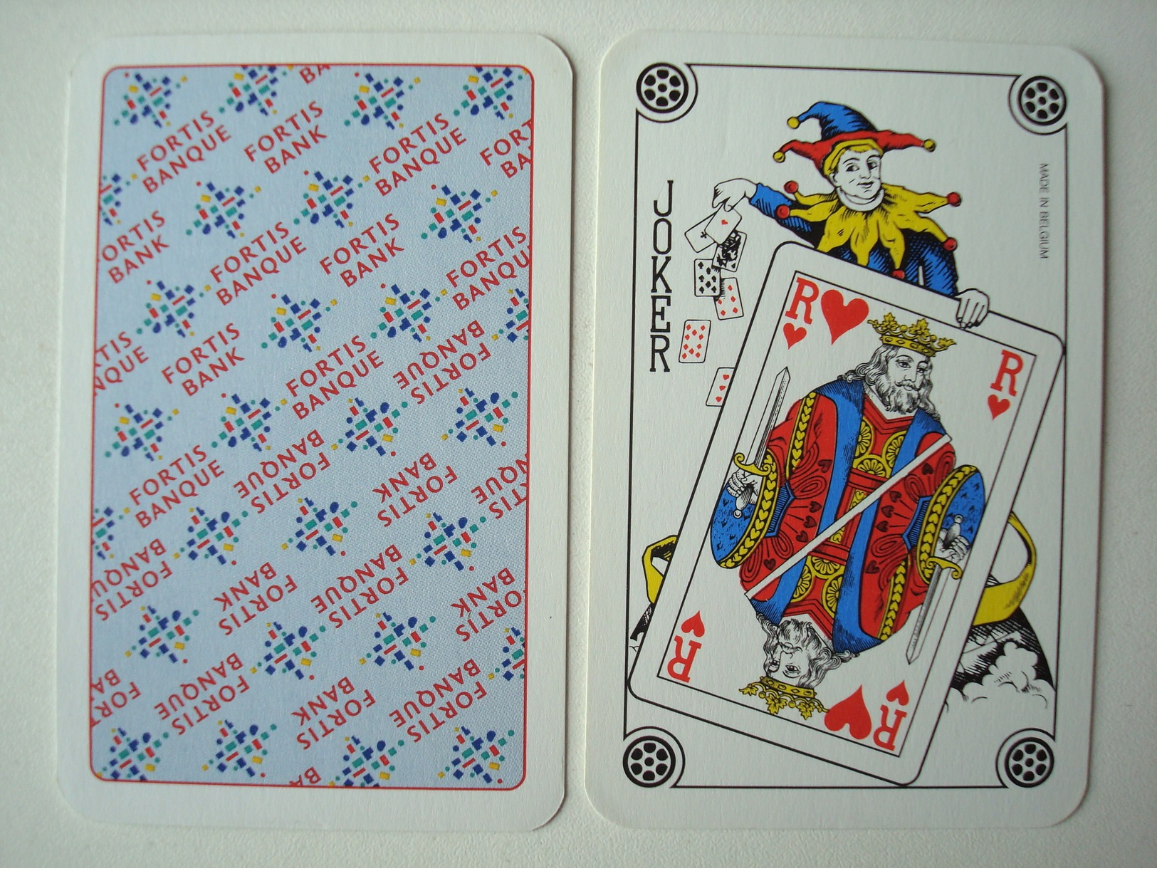 Fortis Bank Banque. - 2 Jokers Assortis. - Playing Cards (classic)