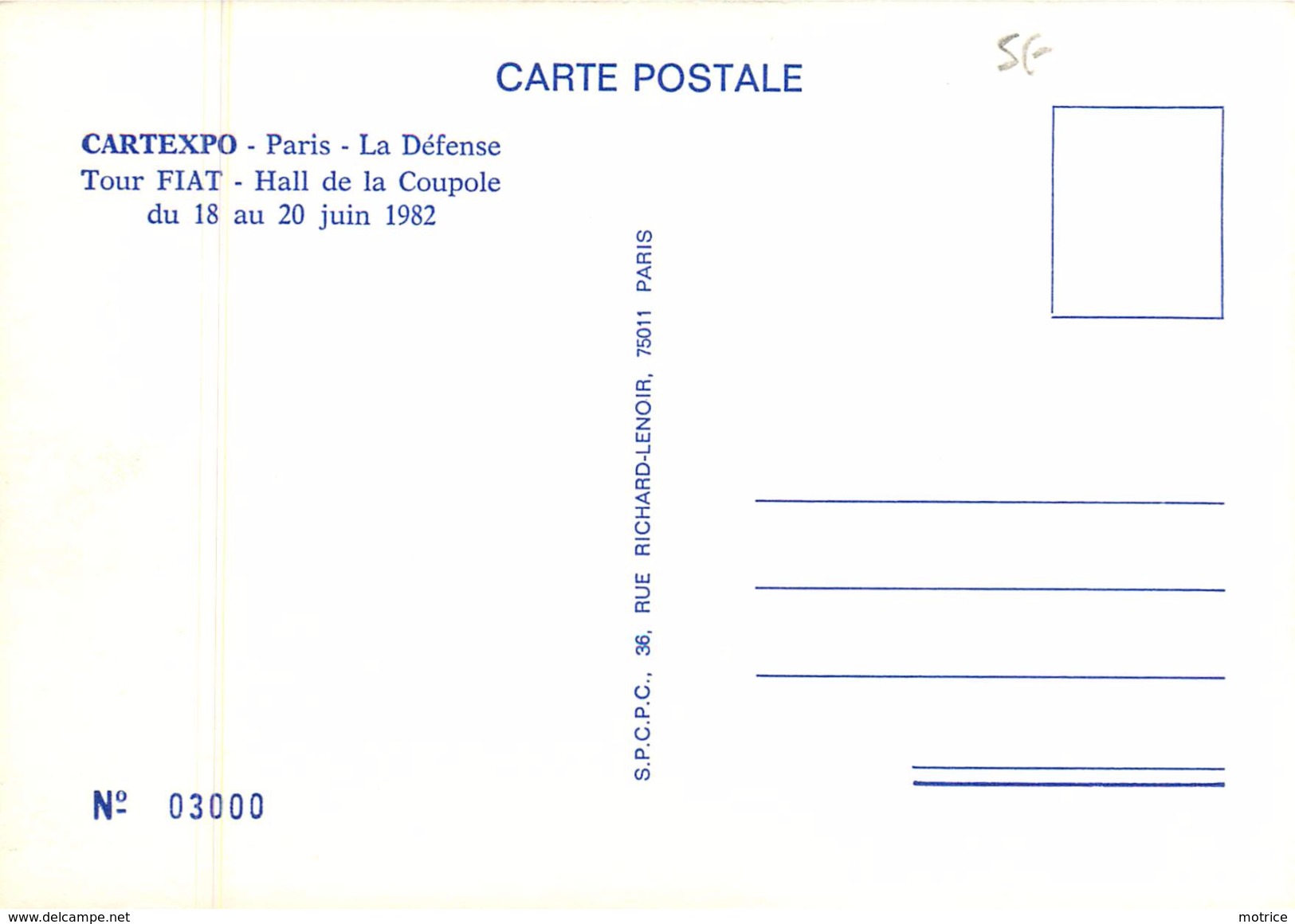 Siné (illustrateur)- Cartes Illustrée ,Salon Carte Expo 1982 - Sine