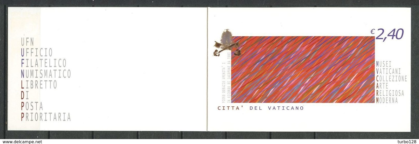 VATICAN 2004 Carnet N° 1361a ** Neuf MNH Superbe Cote 7 &euro; La Chute De L'Ange De Marini Art Contemporain Musées Tabl - Libretti
