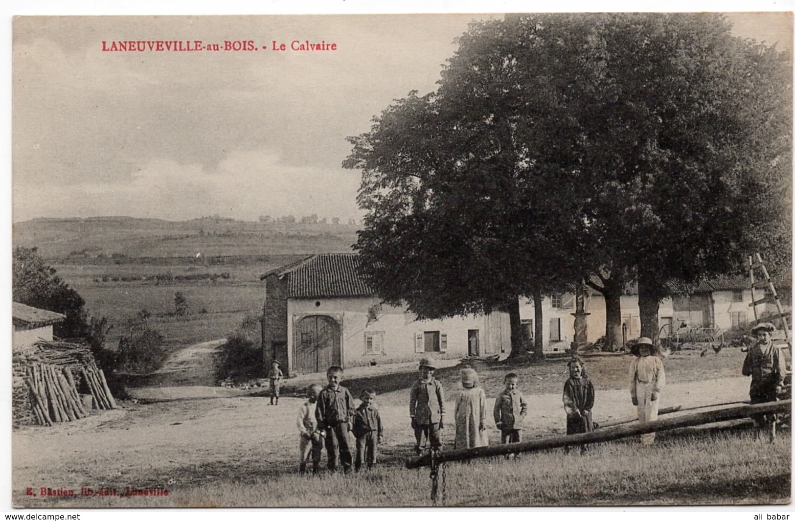 Laneuveville Au Bois : Le Calvaire (Editeur E. Bastien, Lunéville) - Autres & Non Classés