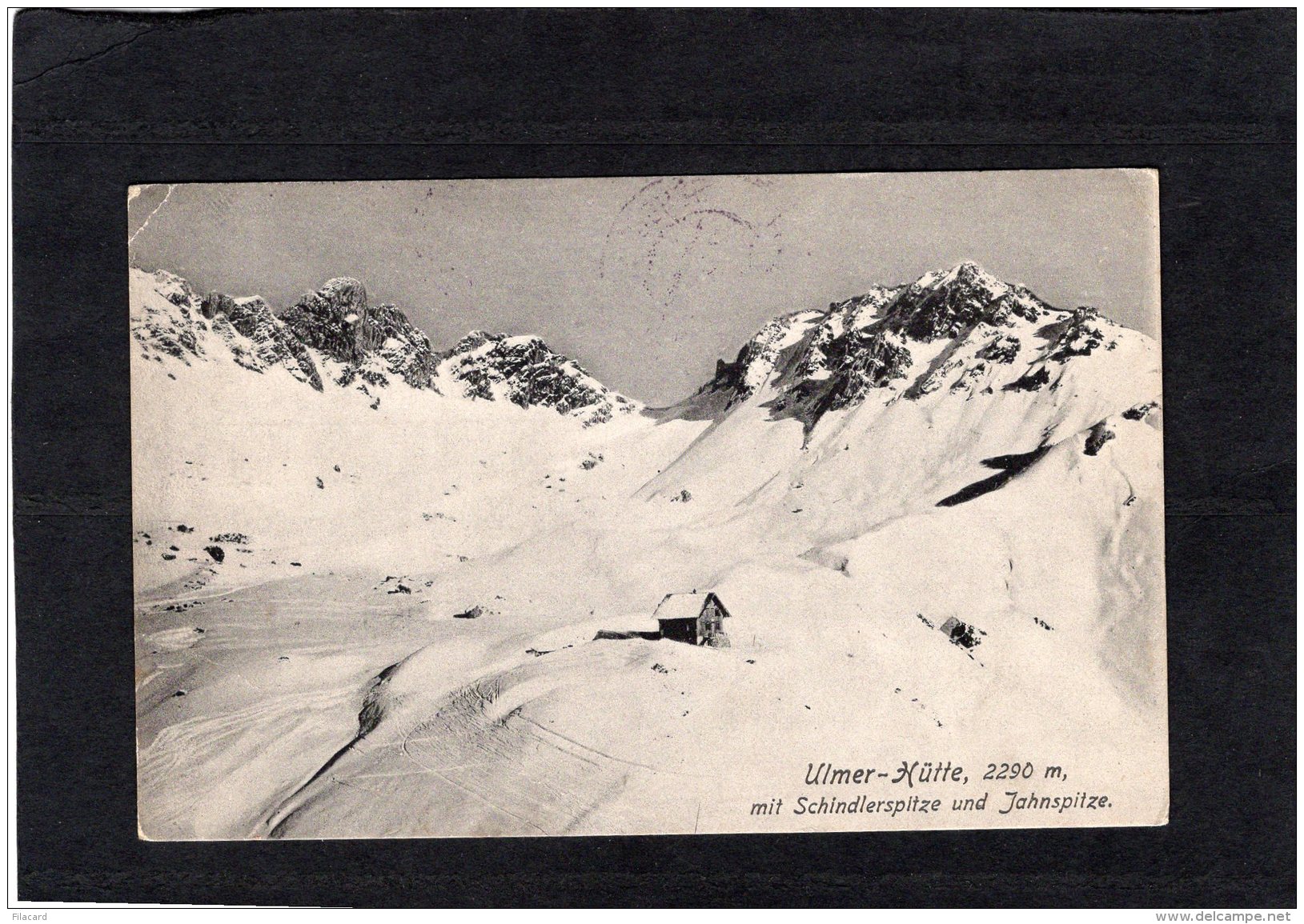 69681    Austria,   Ulmer-Hutte,  Mit  Schndlerspitze Und Jahnspitze,  VG - Lech