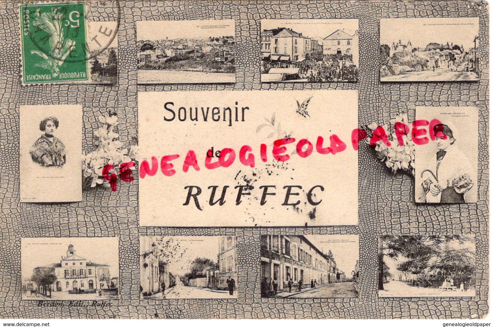 16 - SOUVENIR DE RUFFEC - 1913 - Ruffec