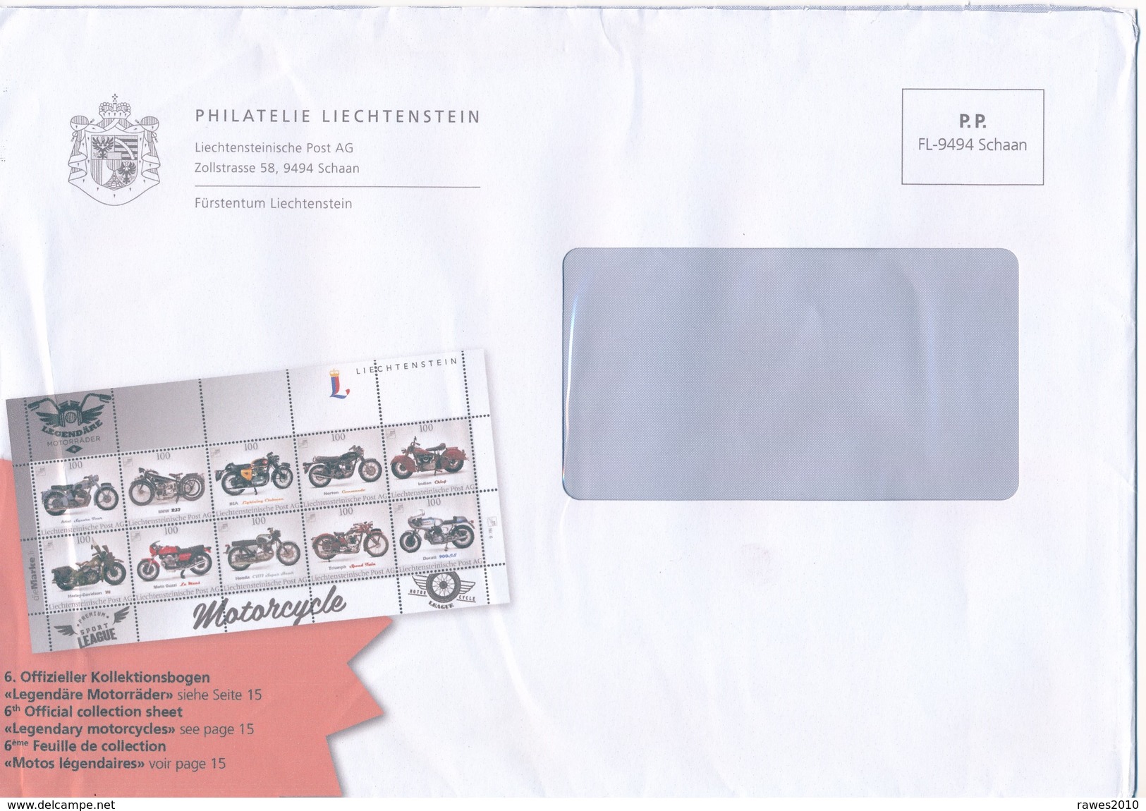 Liechtenstein Schaan P.P. Philatelie Legendäre Motorräder Briefmarken - Machines à Affranchir (EMA)