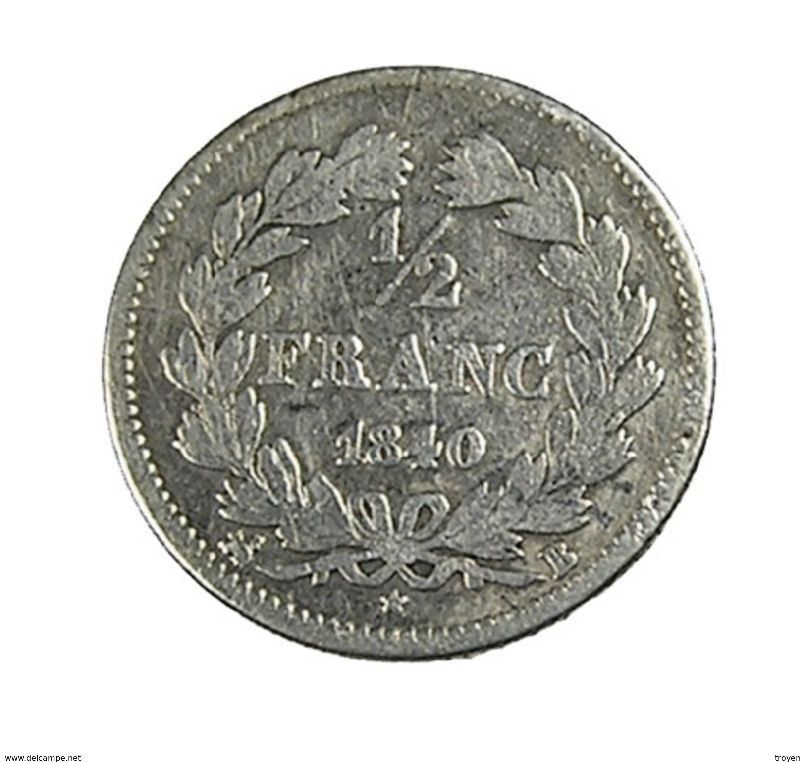 1/4 France - France - Louis Philippe I - 1840 B - Rouen - Argent 2,31 Gr. - TB - - 1/4 Franc