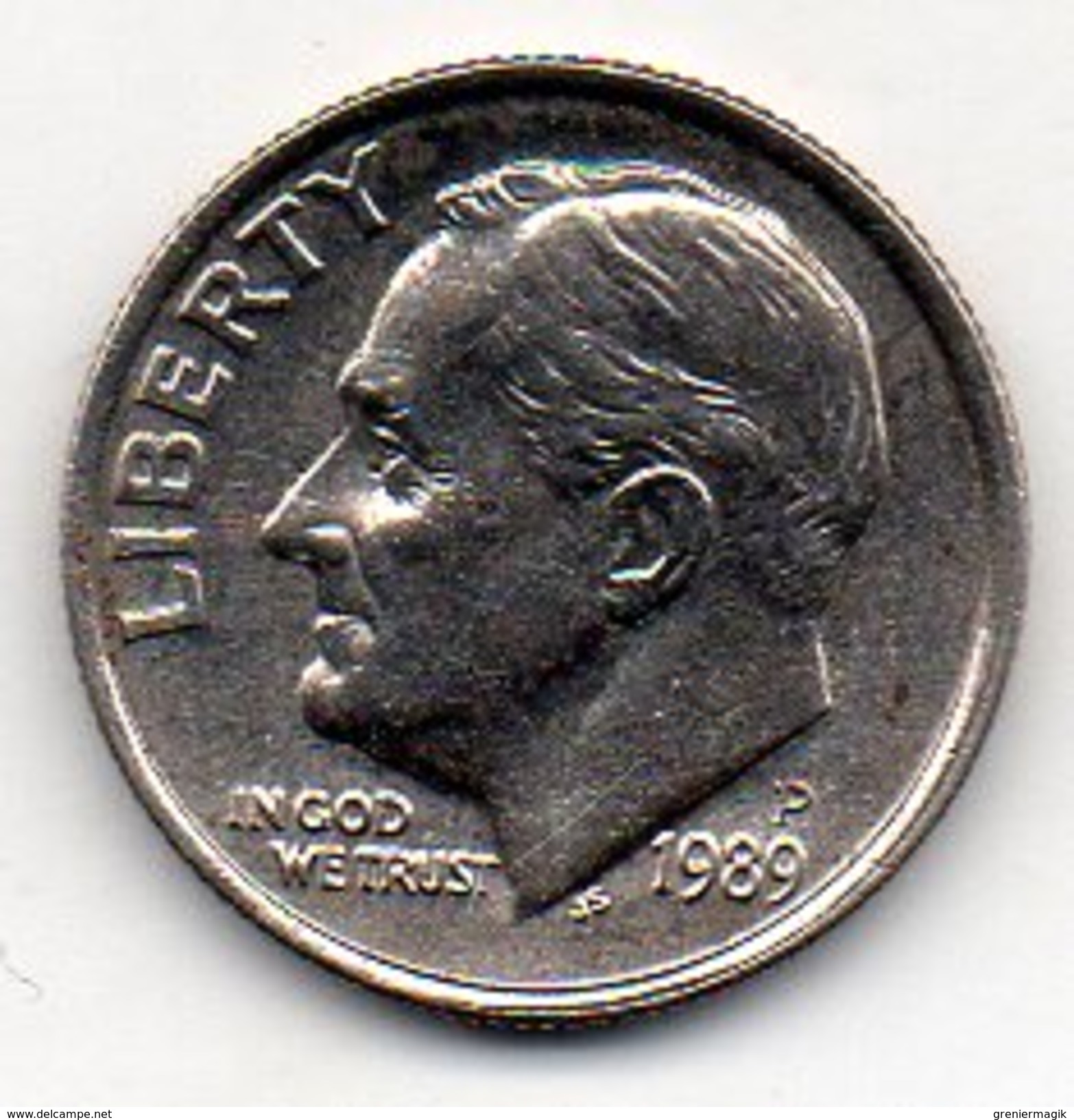 U.S.A. - One Dime 1989 P - Roosevelt - 1946-...: Roosevelt