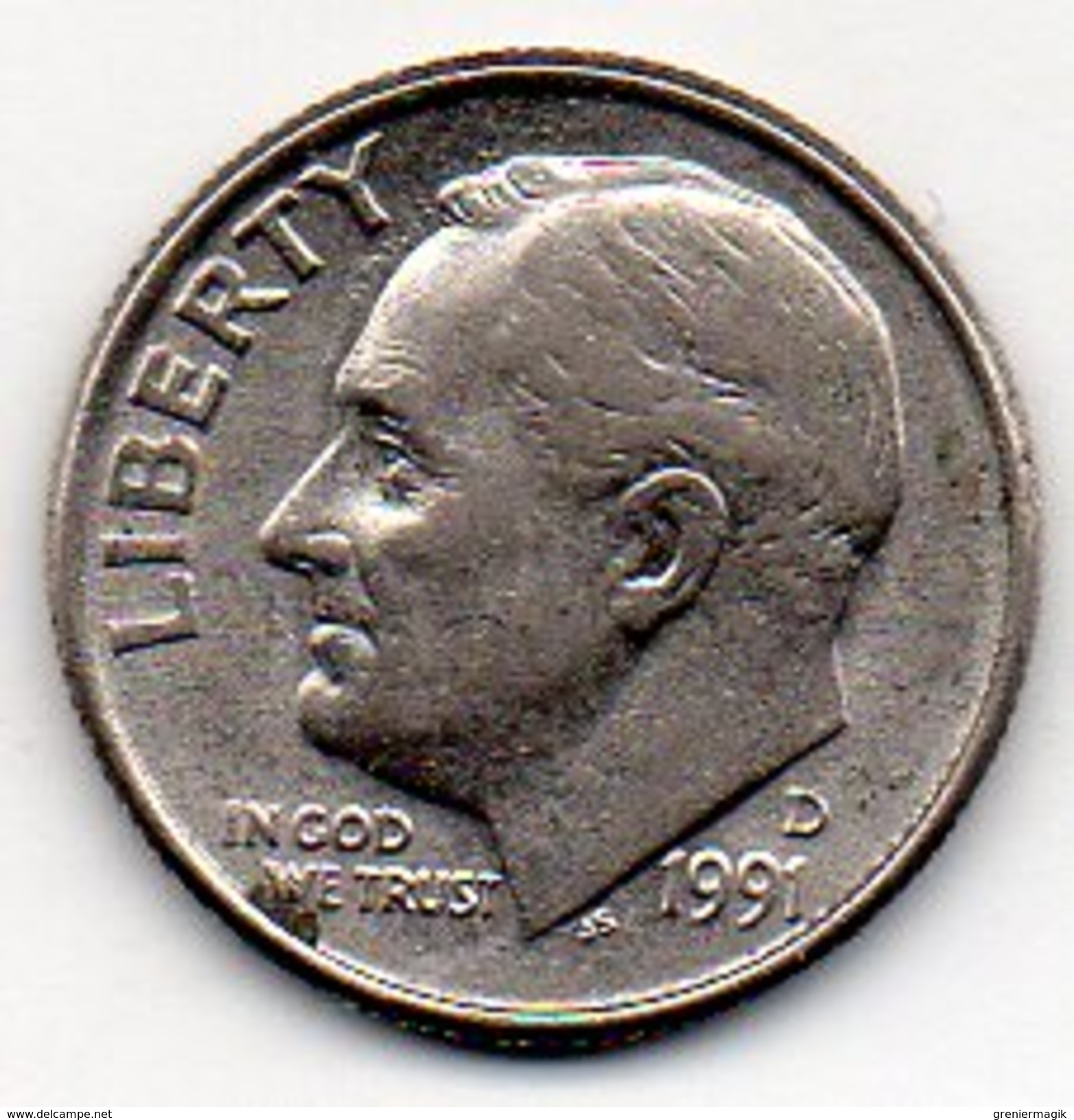 U.S.A. - One Dime 1991 D - Roosevelt - 1946-...: Roosevelt