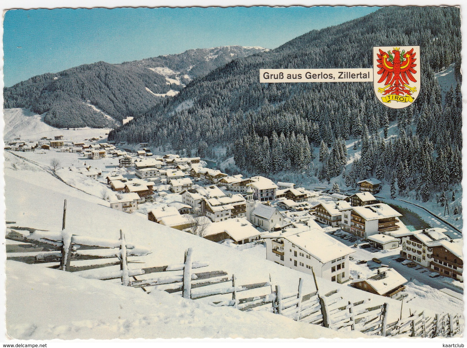 Wintersportplatz Gerlos, 1246 M.  - 'Gruß Aus Gerlos' - Zillertal -  Tirol  - Österreich/Austria - Gerlos