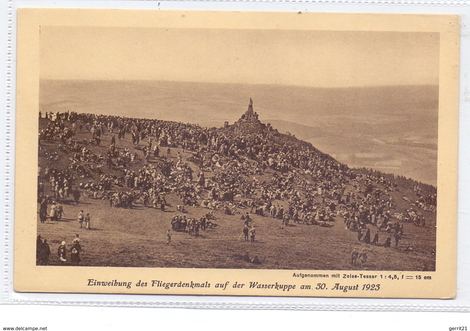 SEGELFLUGZEUG / Sailplane / Planeur / Alliante / Zweefvliegtuig - Einweihung Des Fliegerdenkmals, Wasserkuppe, 1925 - Airmen, Fliers