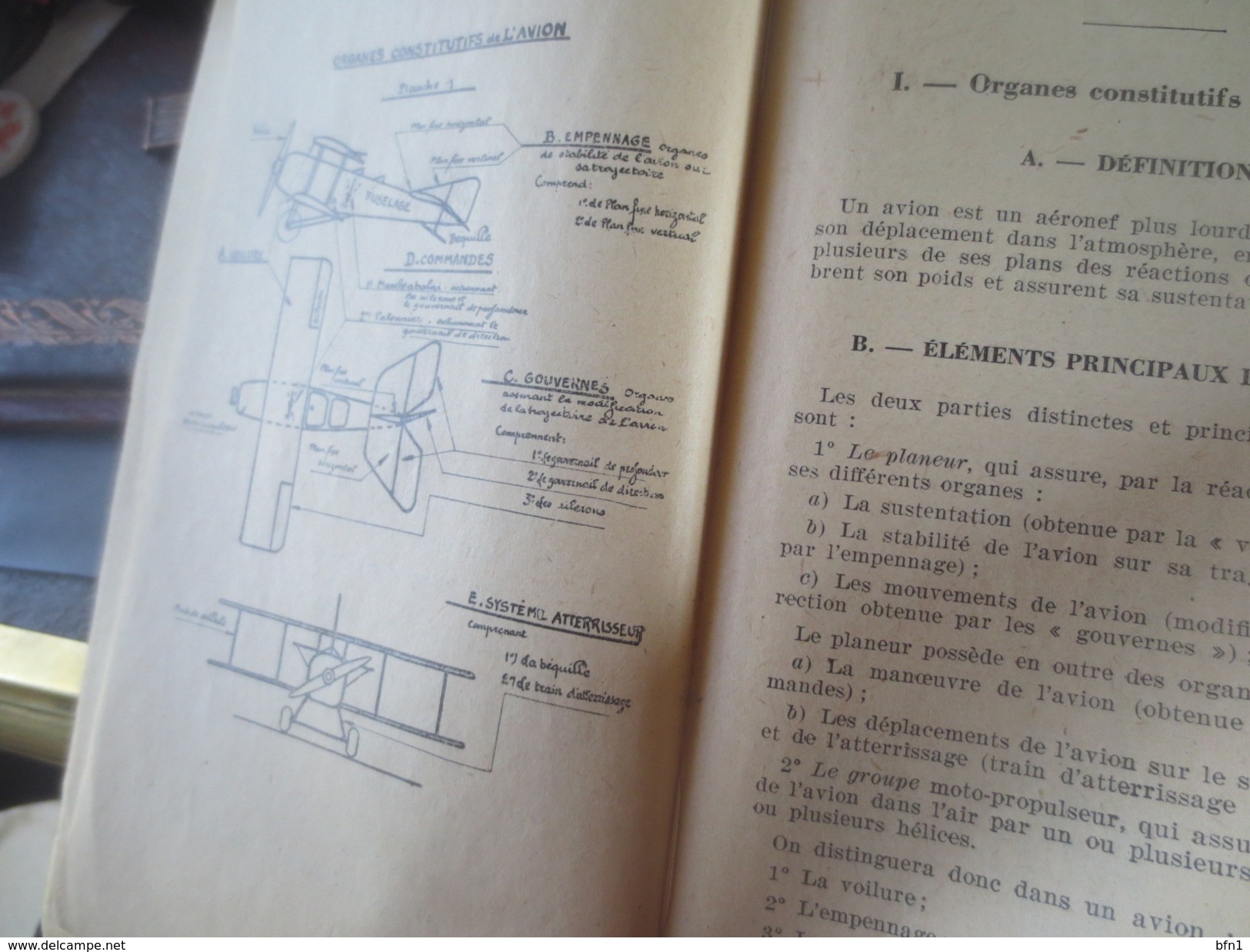 MANUEL DU BREVETE MECANISIEN- THEORIE DE L'AVION - 1941- GEORGES RAMAT - VOIR PHOTOS