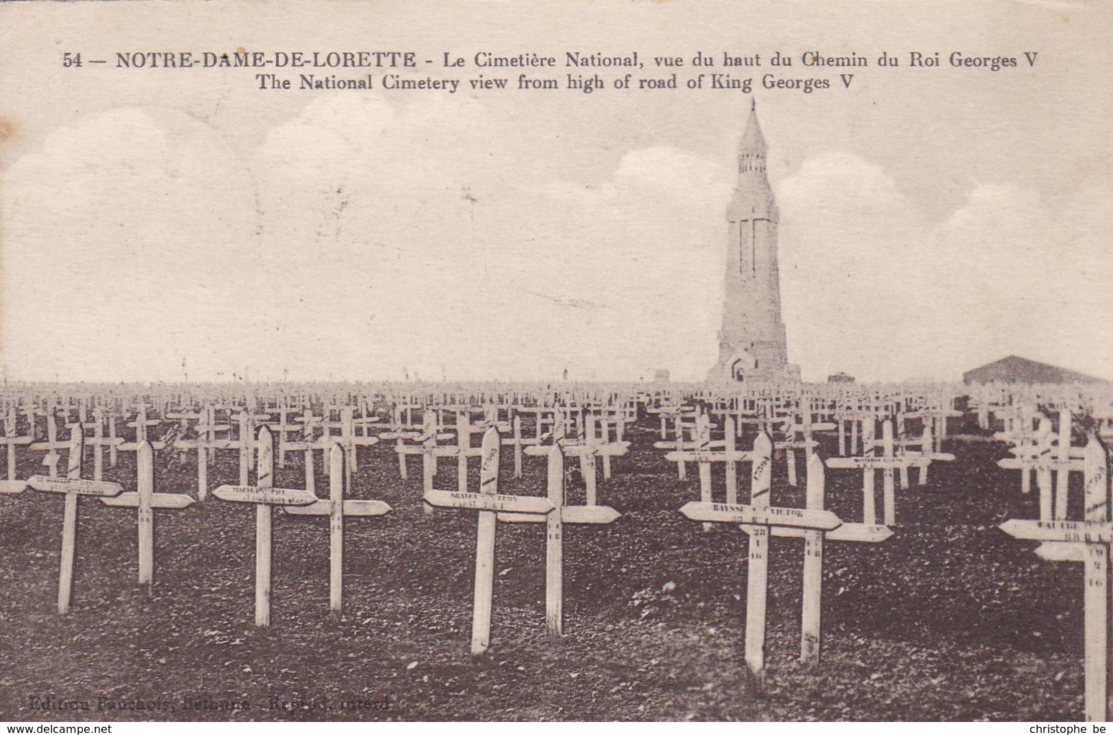 CPA Notre Dame De Lorette, Le Cimetière National, Vue Du Haut Du Chemin Du Roi Georges V (pk34440) - Otros & Sin Clasificación