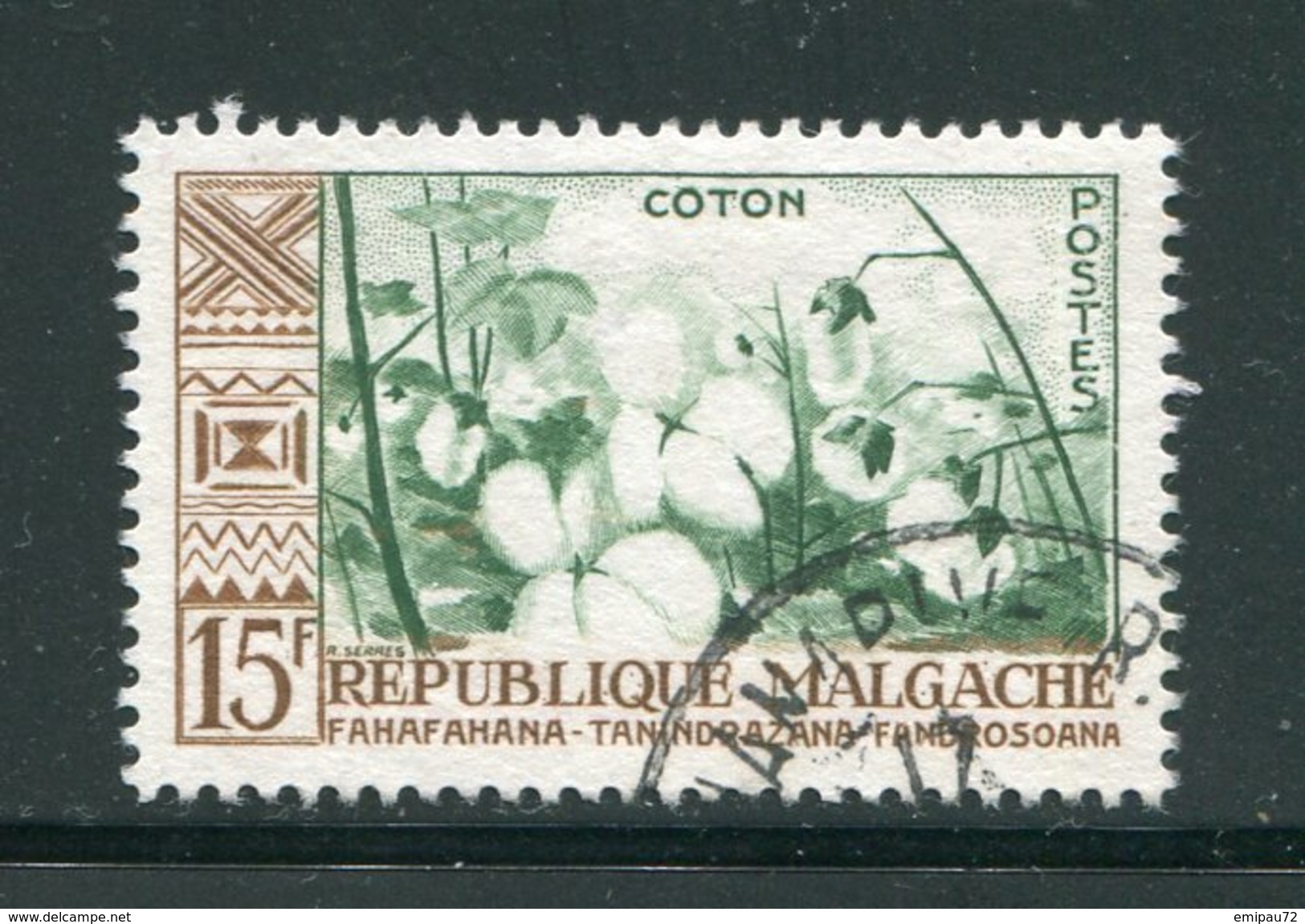 MADAGASCAR- Y&T N°350- Oblitéré (plantes) - Autres & Non Classés