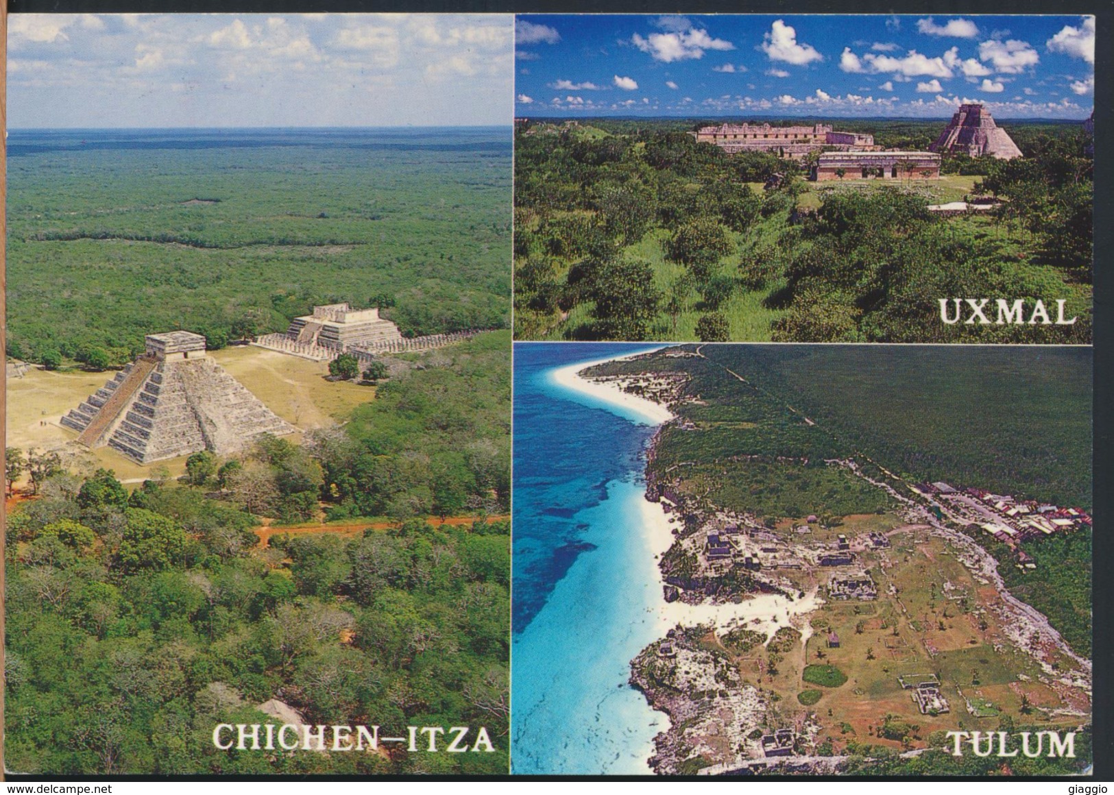 °°° 3714 - MEXICO - GREETINGS FROM YUCATAN - VIEWS - 1997 With Stamps °°° - Messico