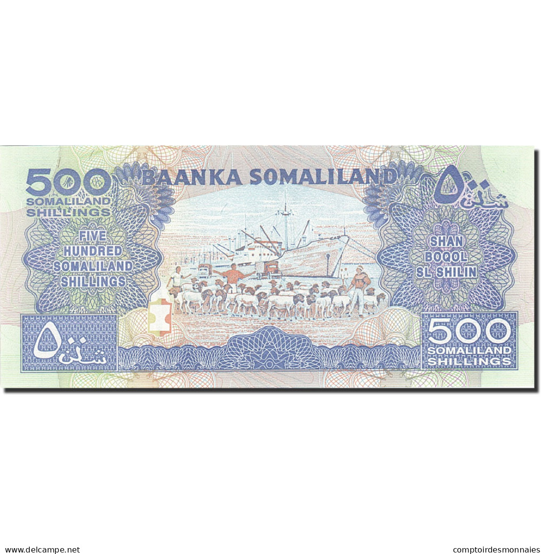 Billet, Somaliland, 500 Shillings = 500 Shilin, 2011, 2011, KM:6h, NEUF - Somalia