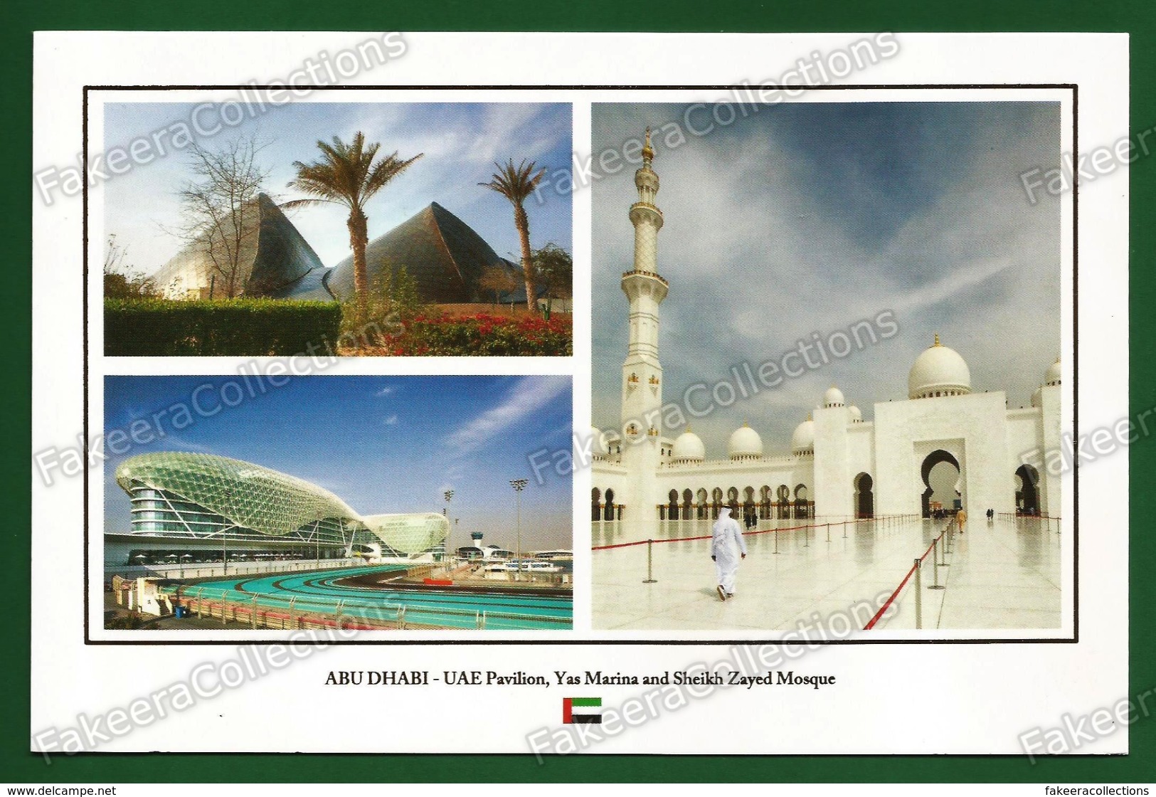 UNITED ARAB EMIRATES / UAE - ABU DHABI Pavilion, Yas Marina And Sheikh Zayed Mosque - Postcard # 48 - Unused As Scan - United Arab Emirates