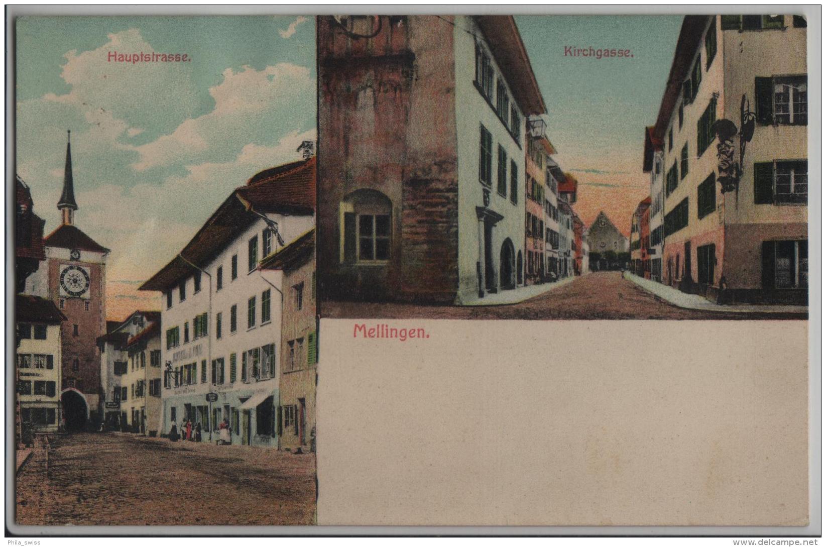 Mellingen - Hauptstrasse, Kirchgasse - Animee - Mellingen